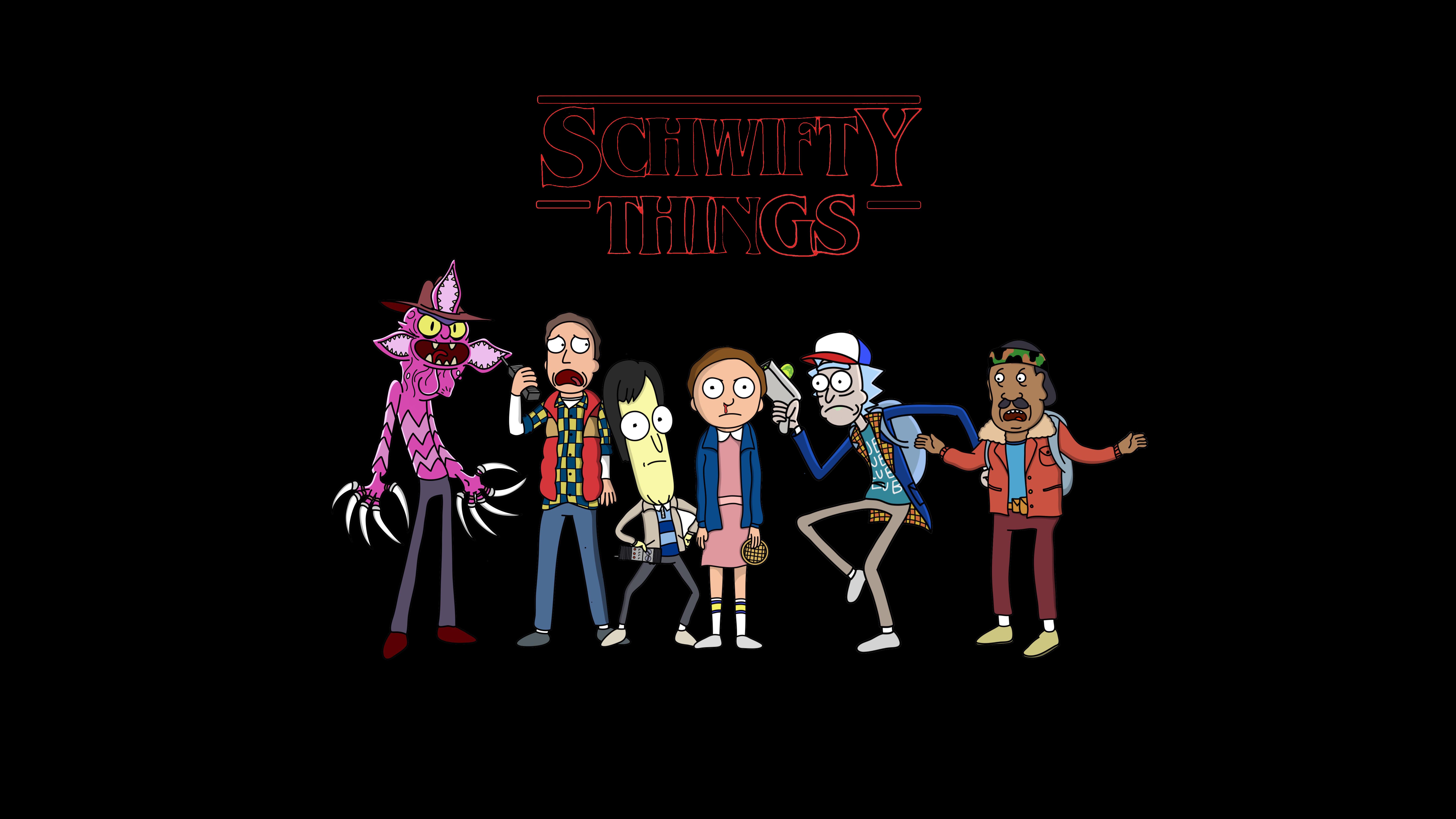Made a wallpaperfriendly version of SCHWIFTY THINGS (originally by the