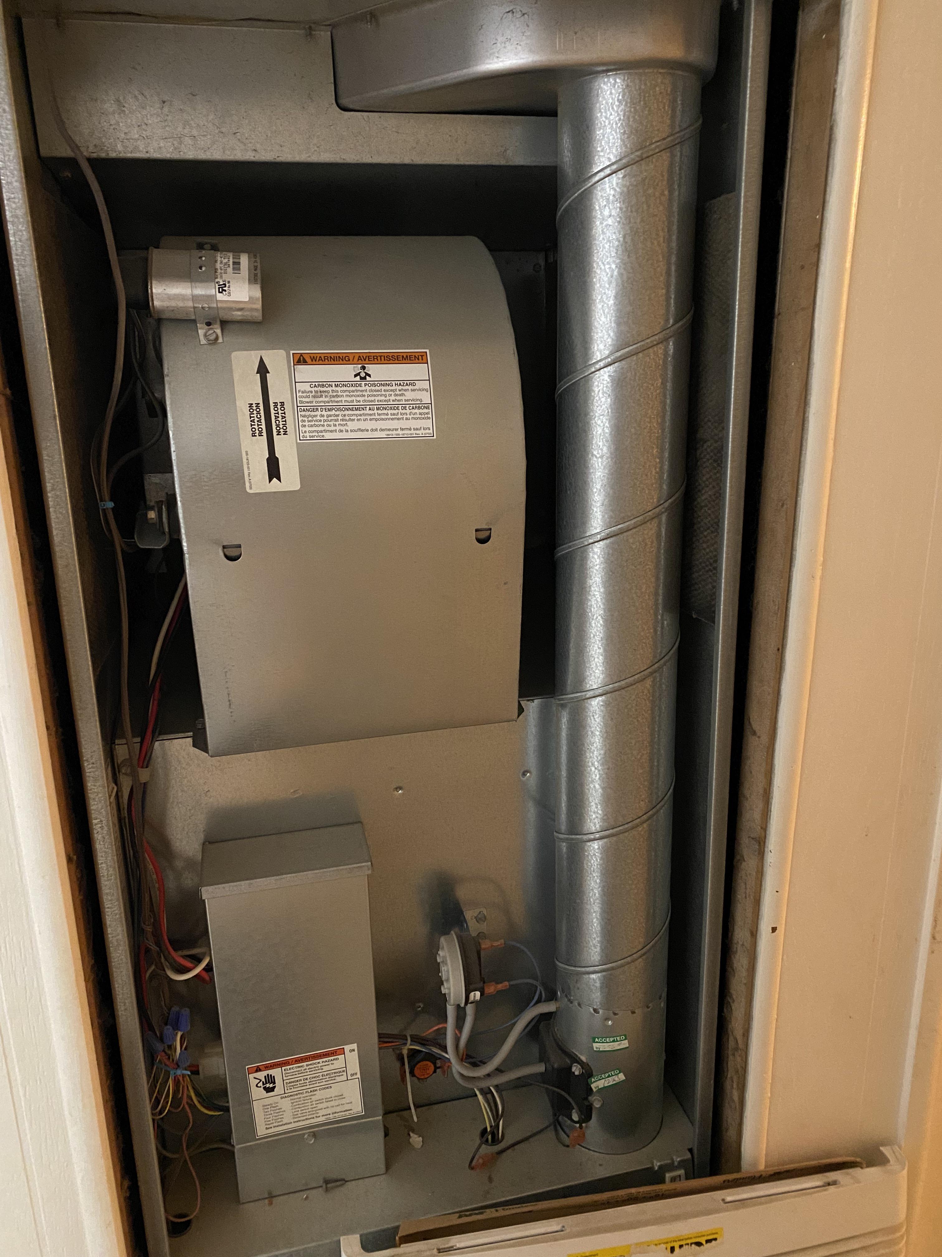 Coleman heater in our mobile home. We started to smell as if something died in the house. Smell