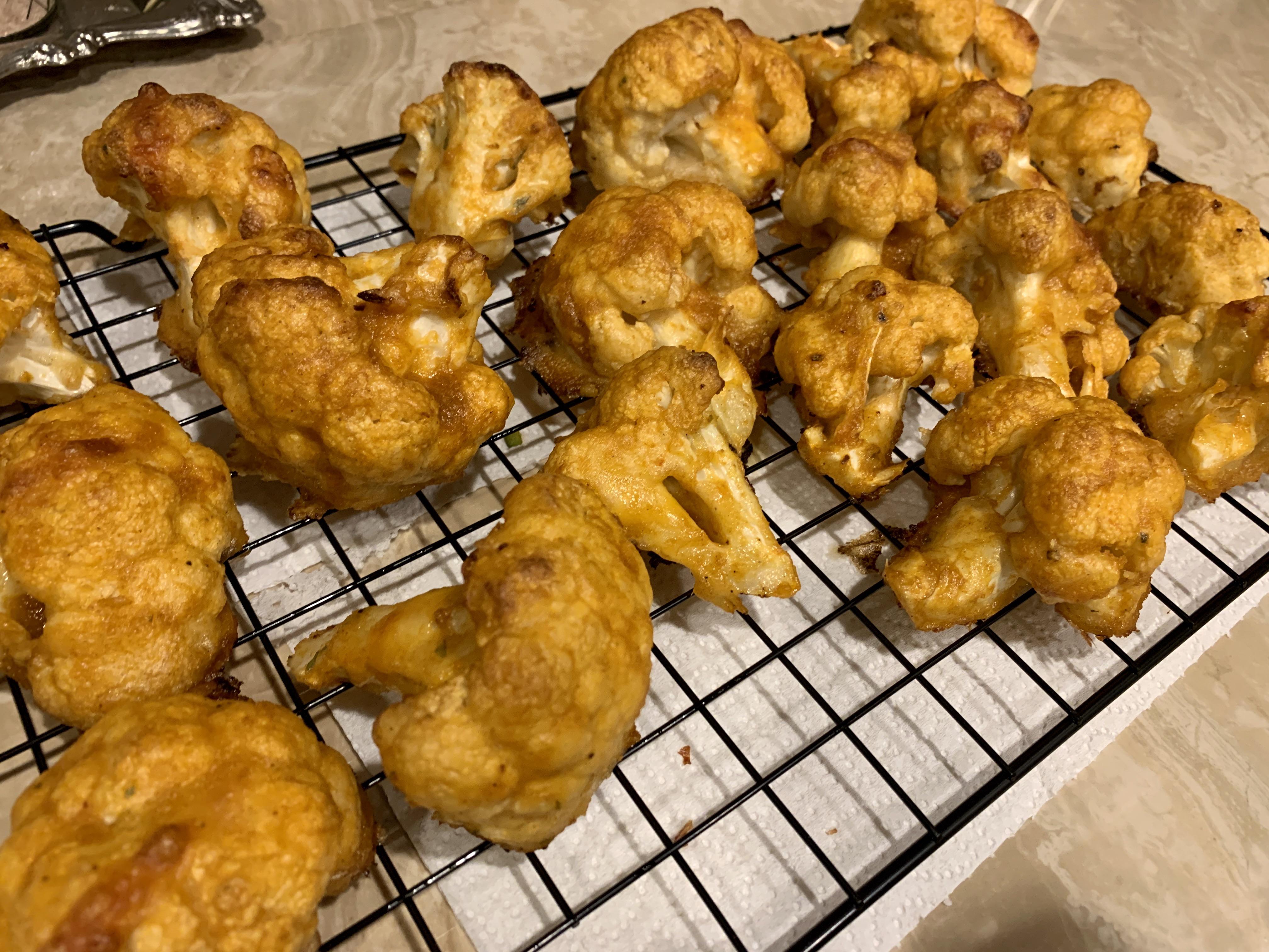my favorite GF Buffulo Cauliflower batter after three heads of