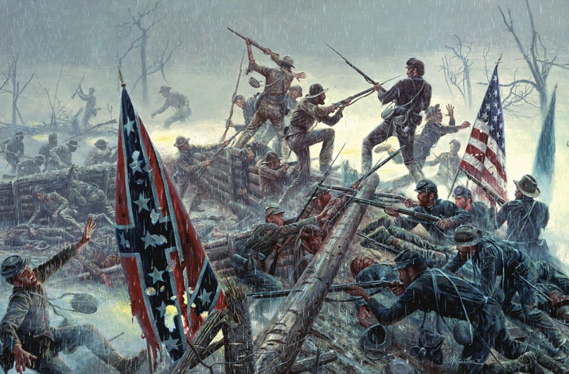 The battle of bloody angle, one of my favorite paintings displaying the