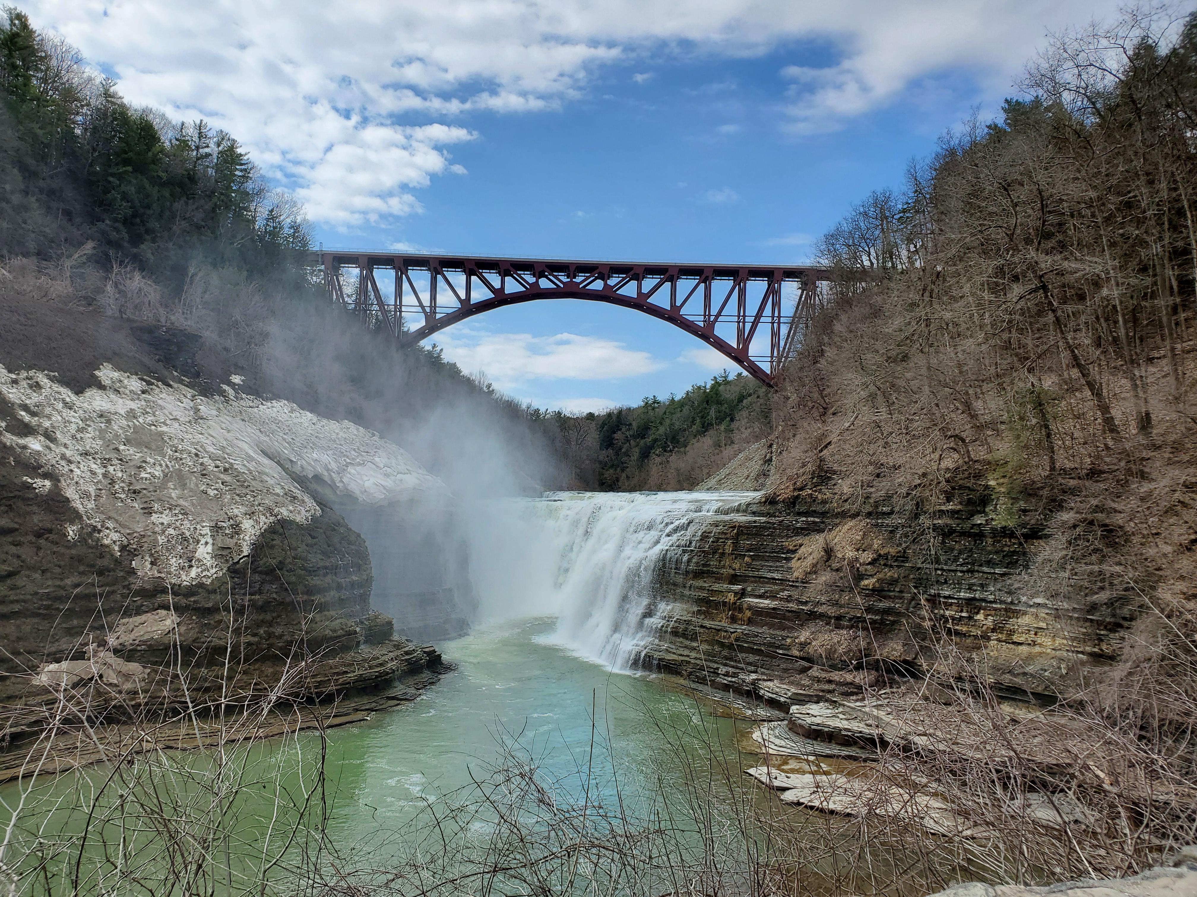 The Upper Falls of the Genesee River at Letchworth State Park, Wyoming