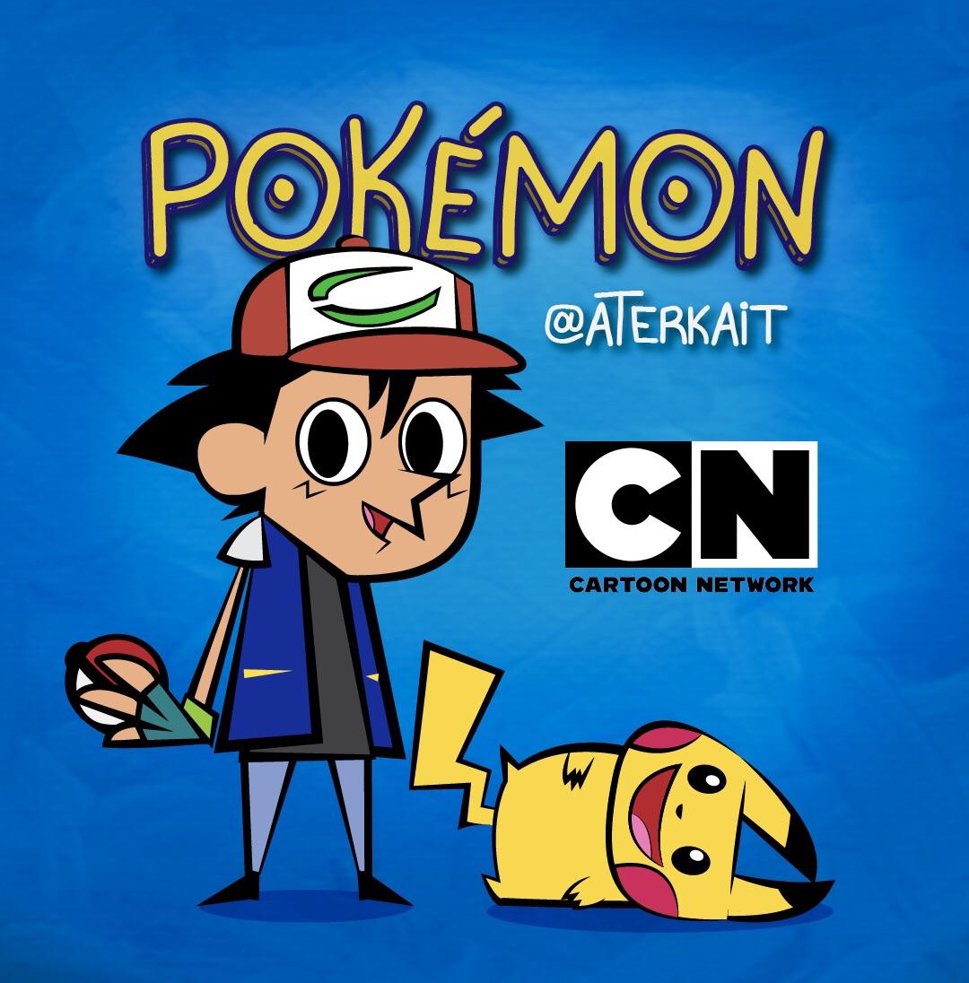 I drew Ash & Pikachu in Cartoon Network style! D r/pokemon