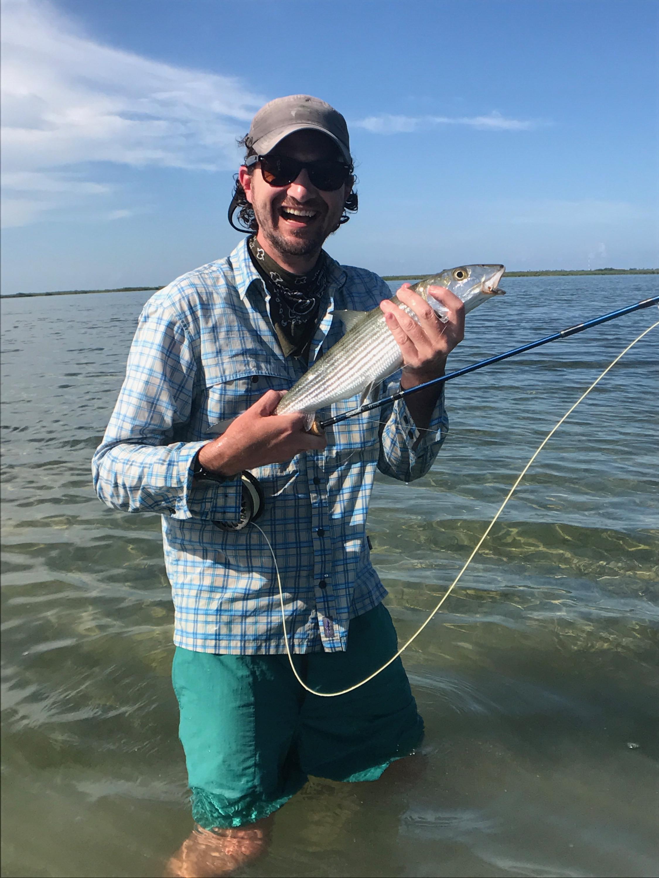 My first bonefish, Ambergris Caye, Belize r/flyfishing