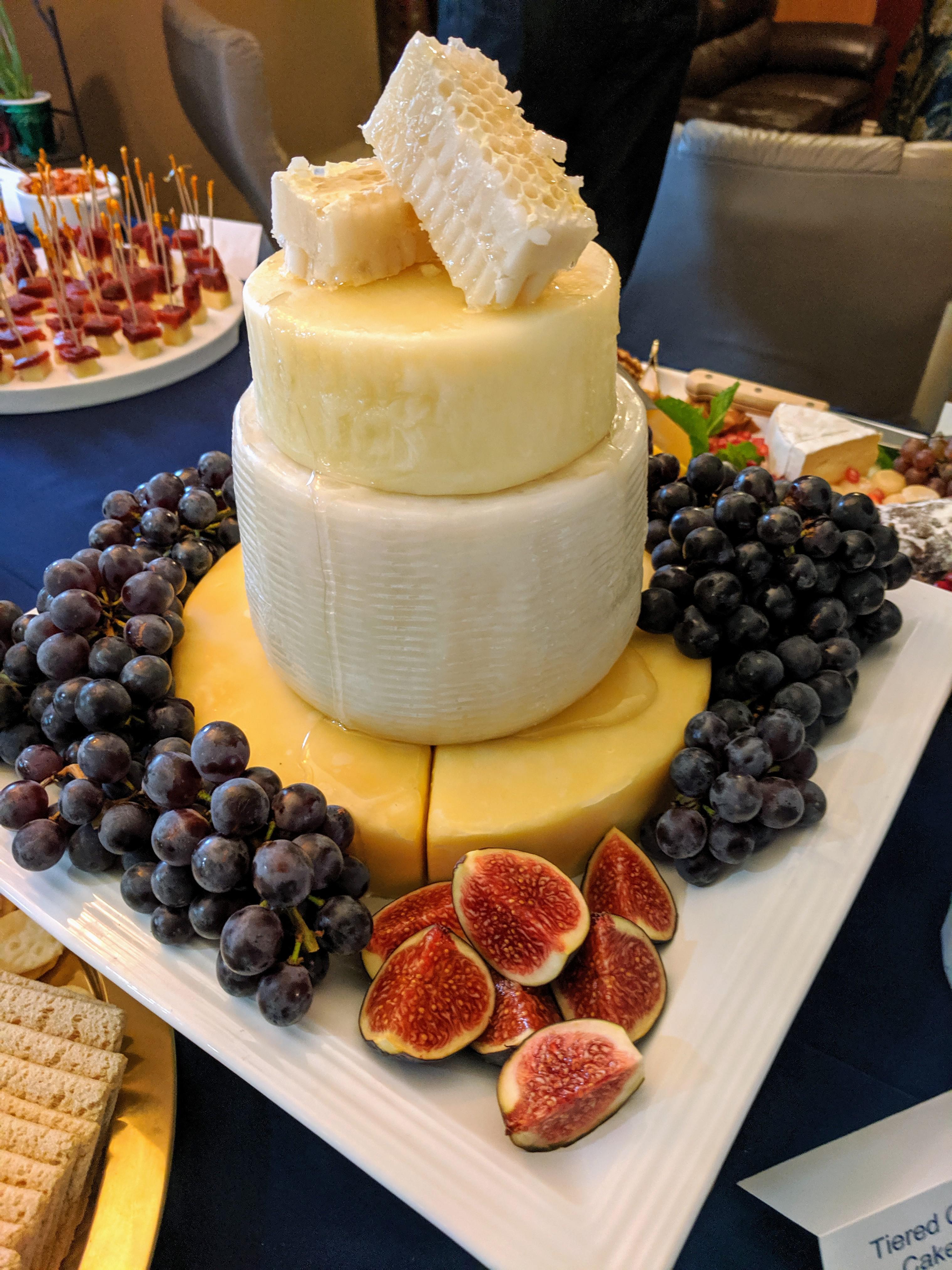 Cheese Cake with Fresh Figs & Concord Grapes (I slaved over a