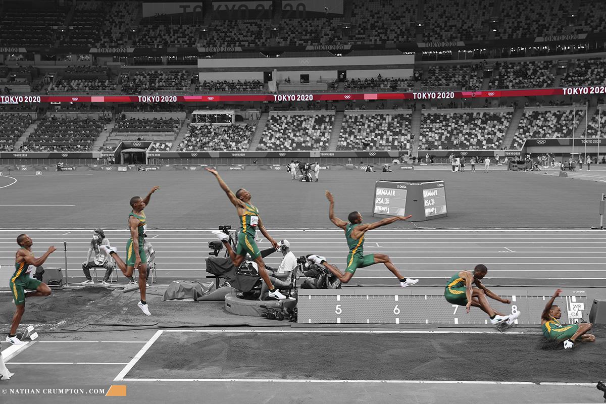 The insane jumping distance of an Olympic long jumper r/olympics