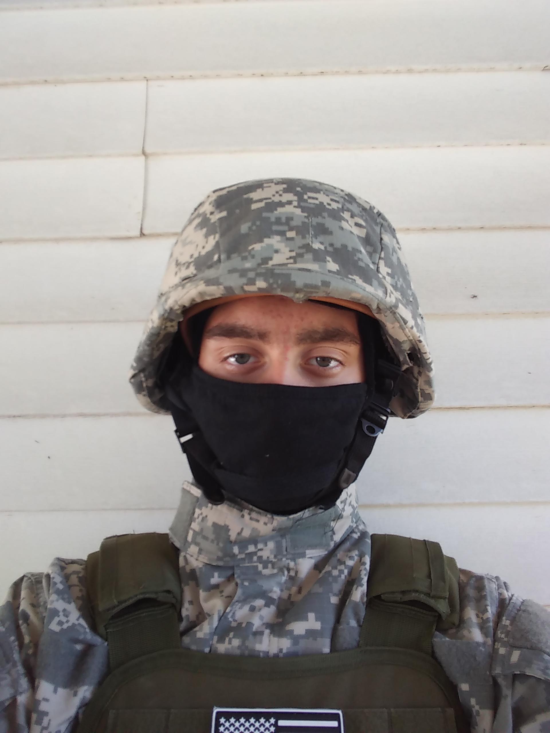 Can I just wear thick cloth under my Balaclava instead of an actual mesh mask? or can I wear a