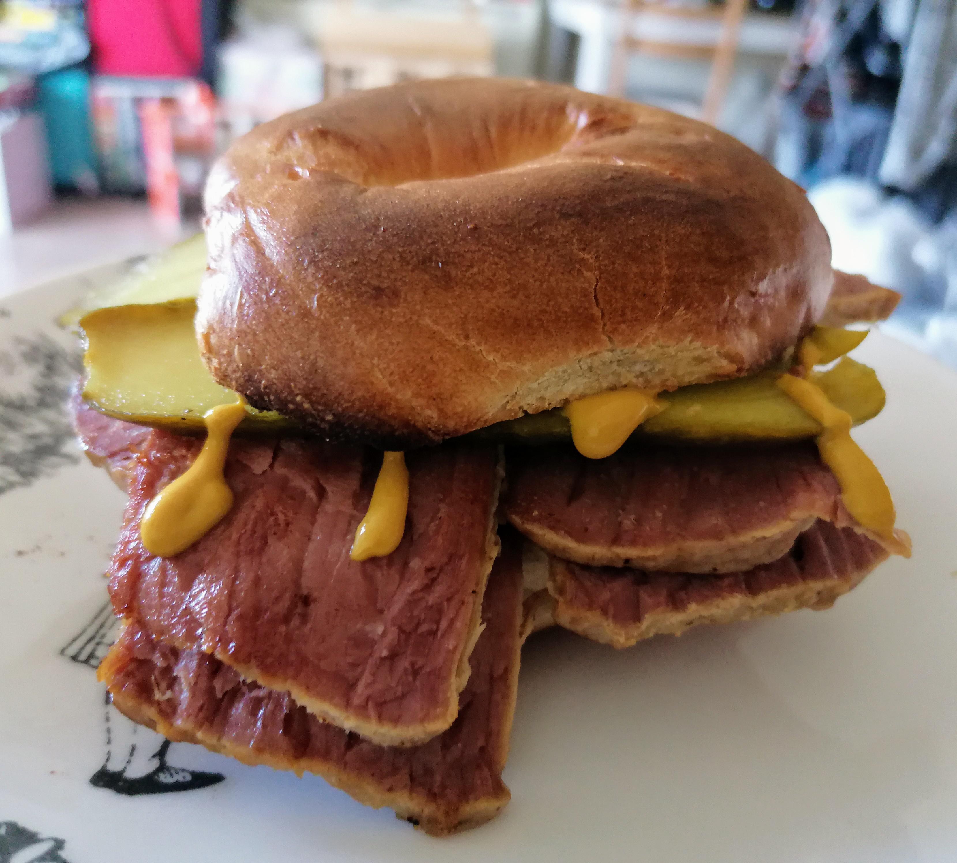 Salt beef bagel from Brick Lane r/UK_Food