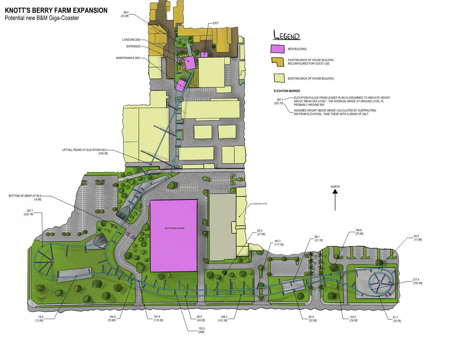 [Knotts, Potential Giga] My illustrated interpretation of the leaked Knott’s Berry Farm Giga