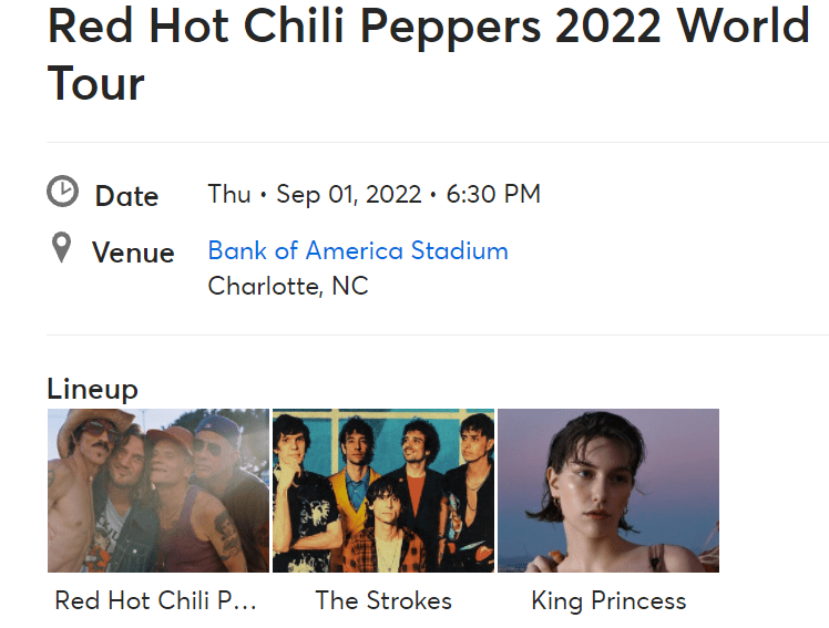 The Strokes confirmed to be opening for The Red Hot Chili Peppers World