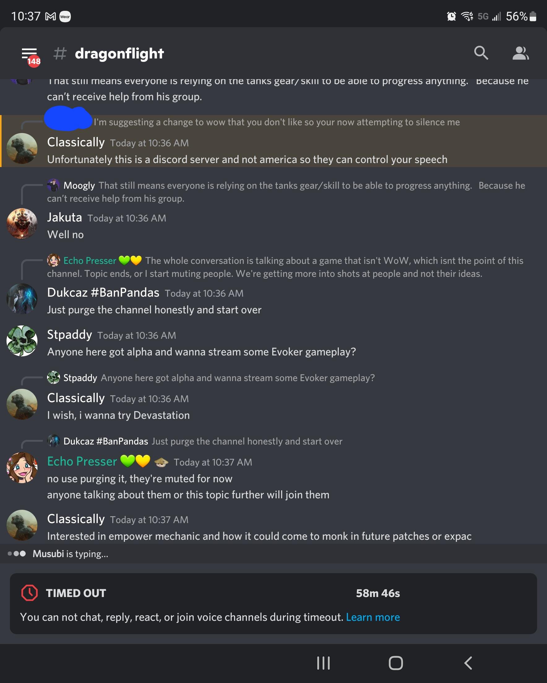 Class discords are truly an echo chamber wow