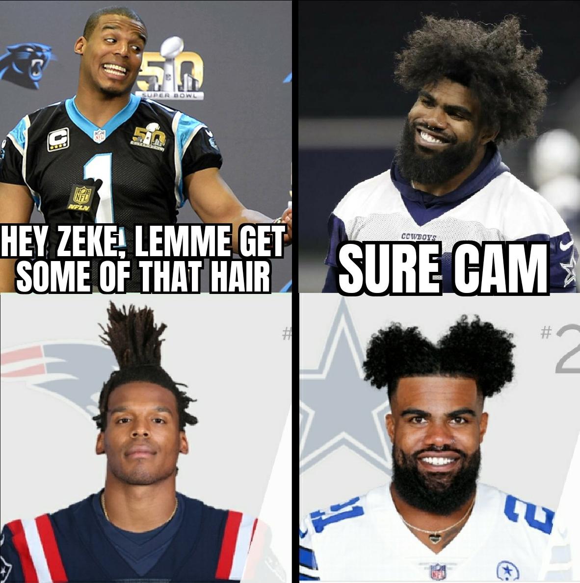 Cam Newton Zeke Meme Congrats to cam newton on joining the be sharps