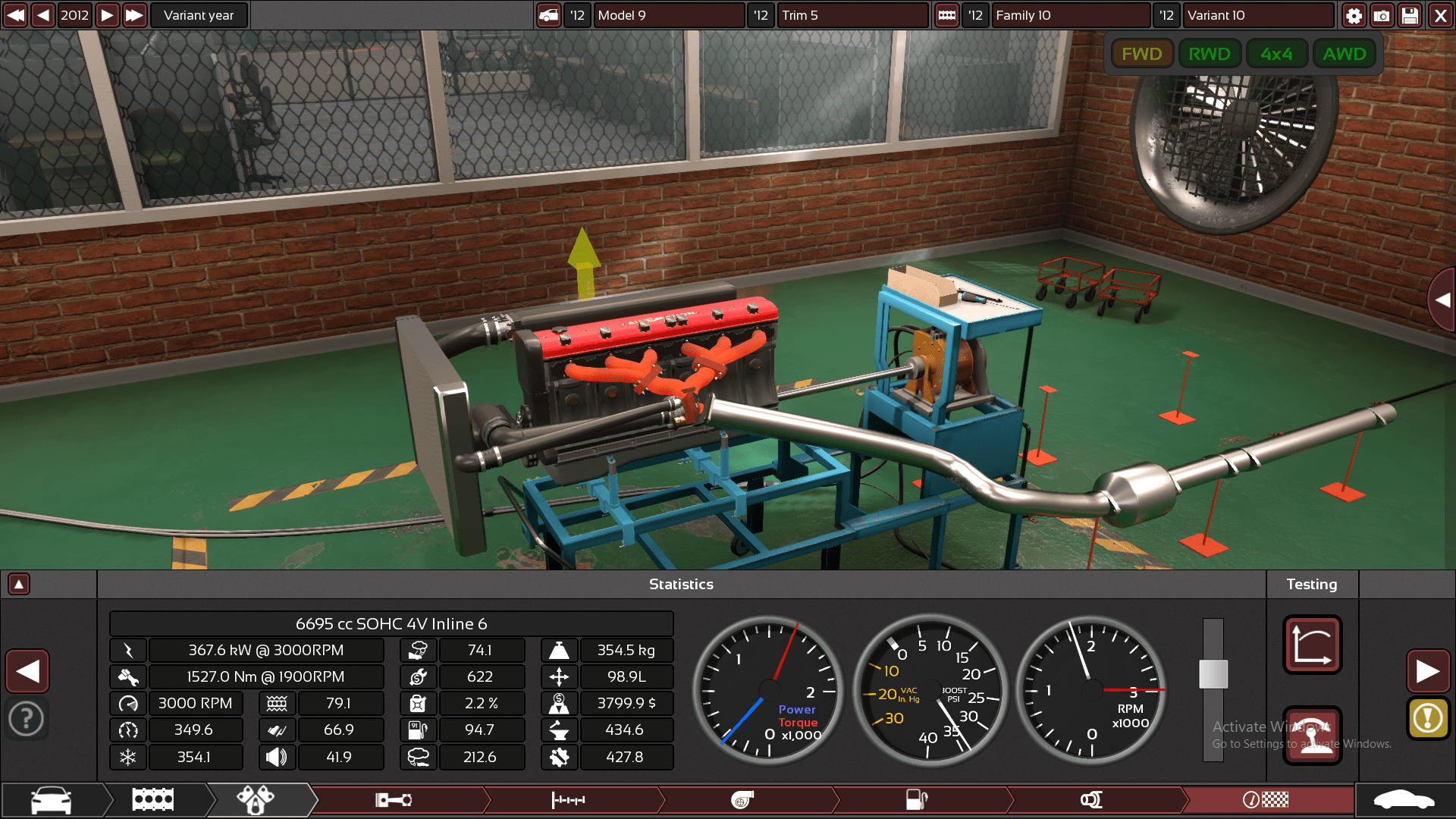 My mock up diesel truck engine, lots of torque : r/automationgame