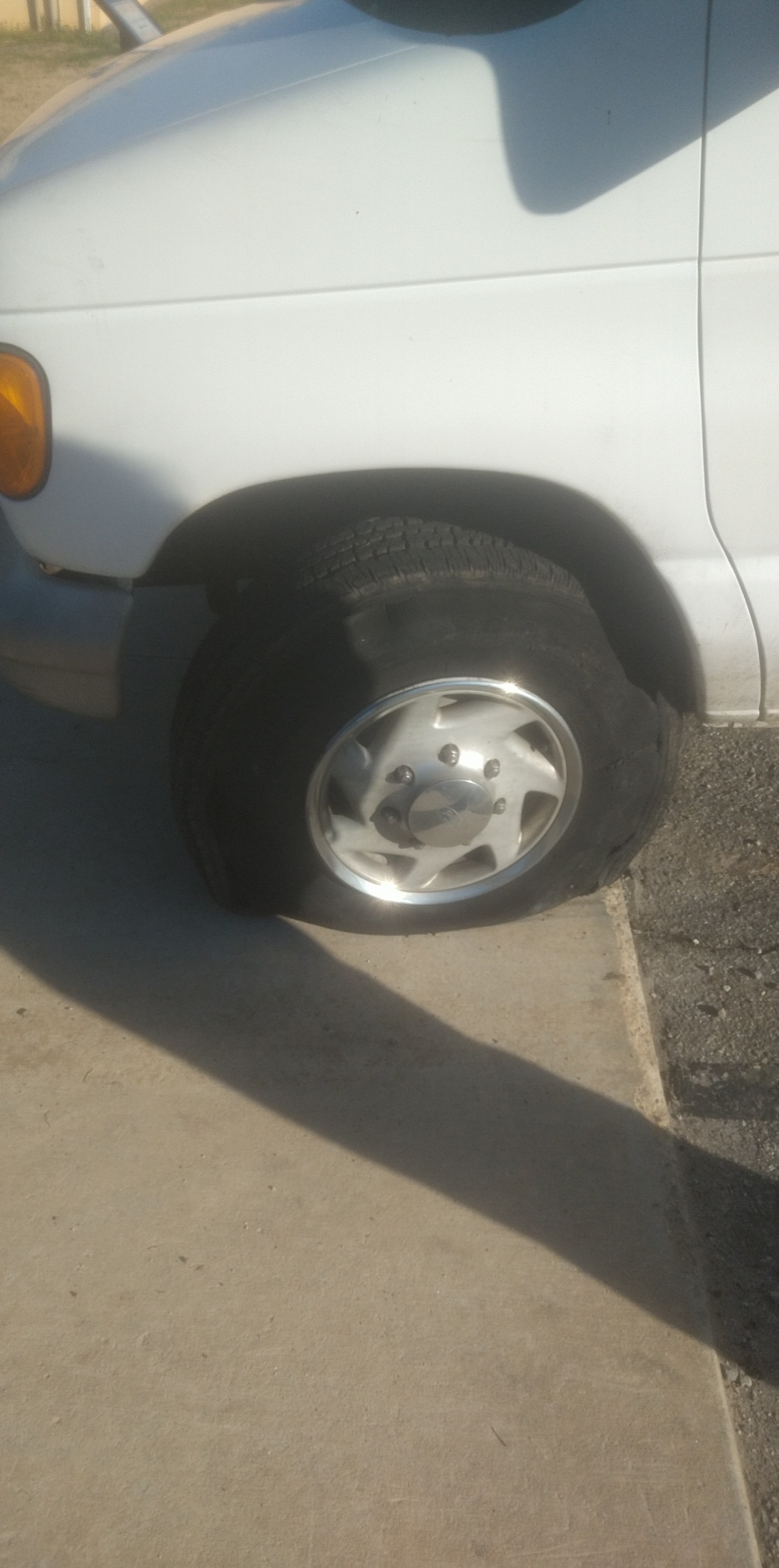 tire finally gave out today all tires are dry rotted and Im going to