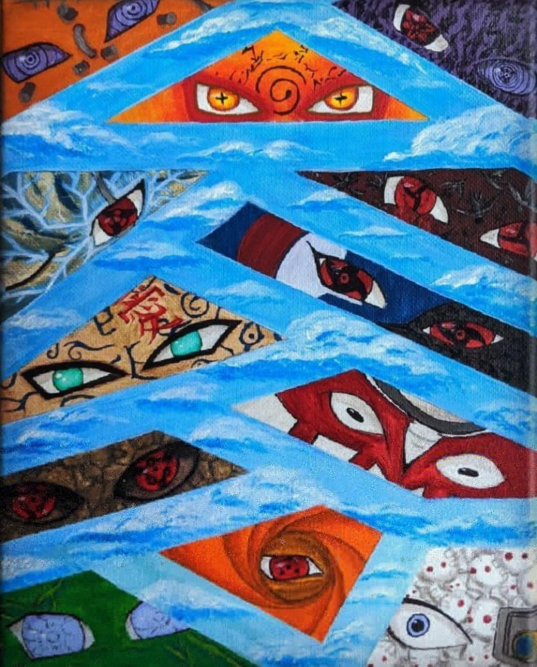 Naruto eyes painted by me r/Naruto