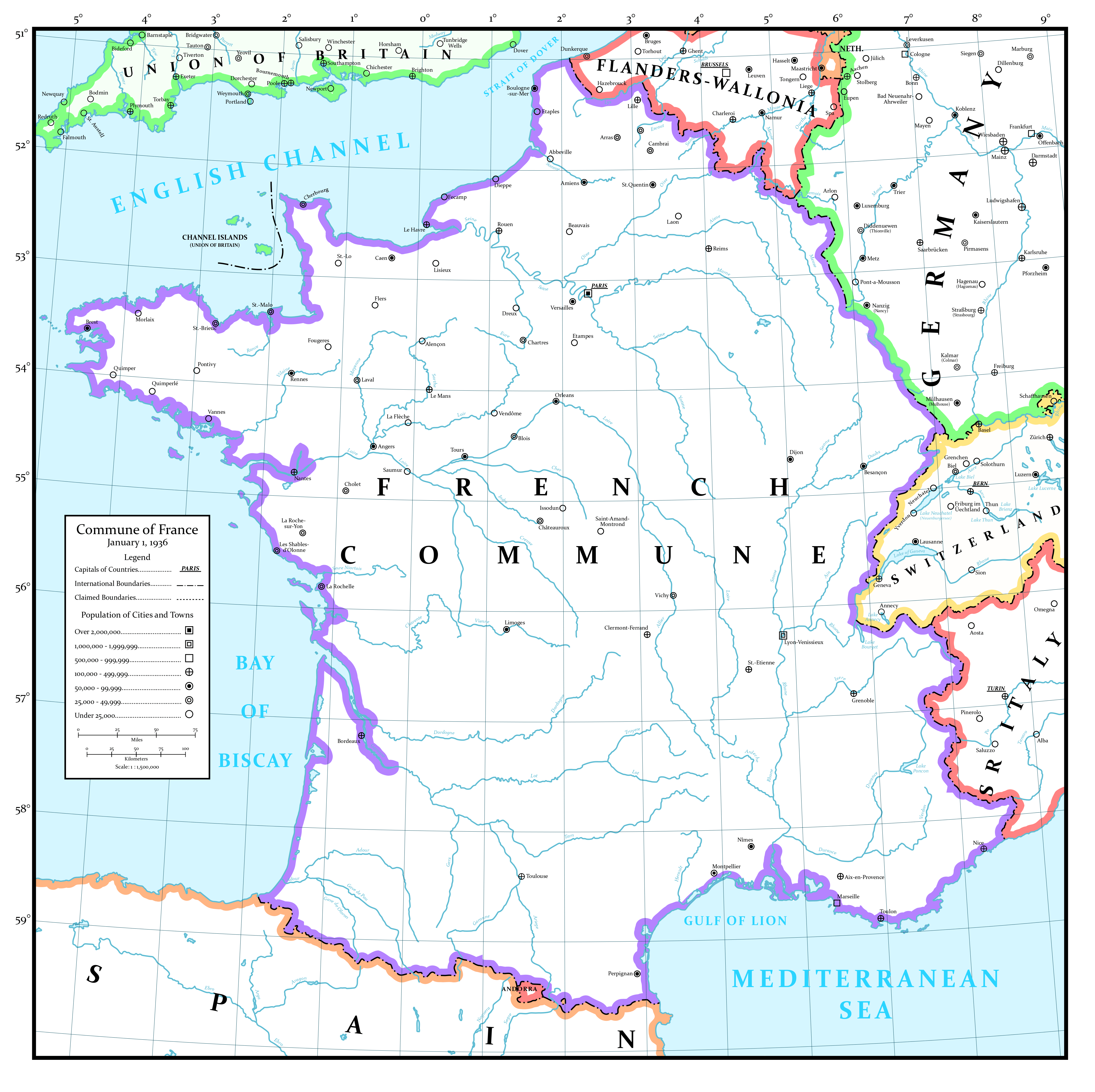 (Almost Completed) Map of the Commune of France r/Kaiserreich