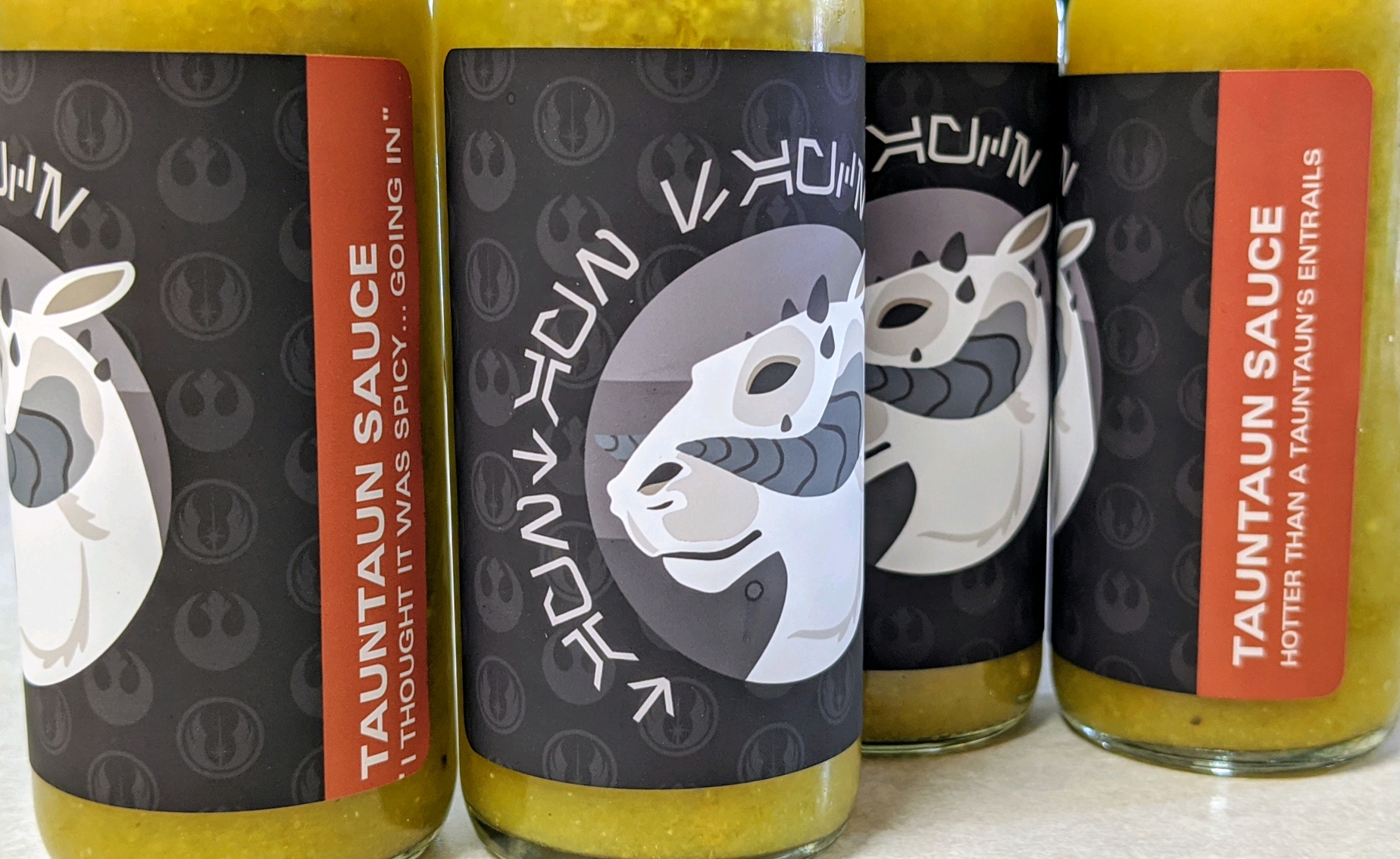 Made a batch of hot sauce from homegrown peppers. Vinegar cooked sauce