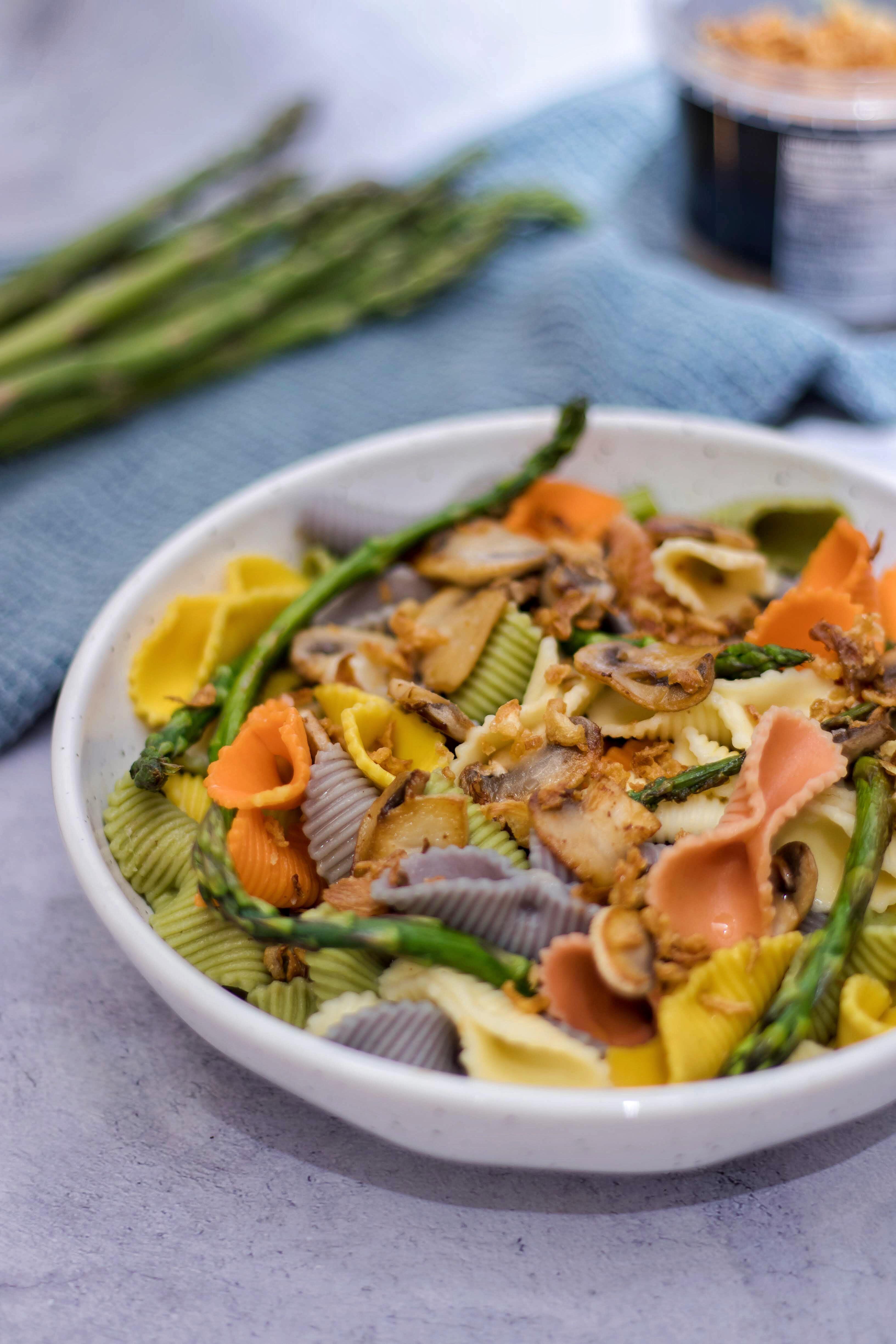 Pasta salad with asparagus and mushrooms r/pasta