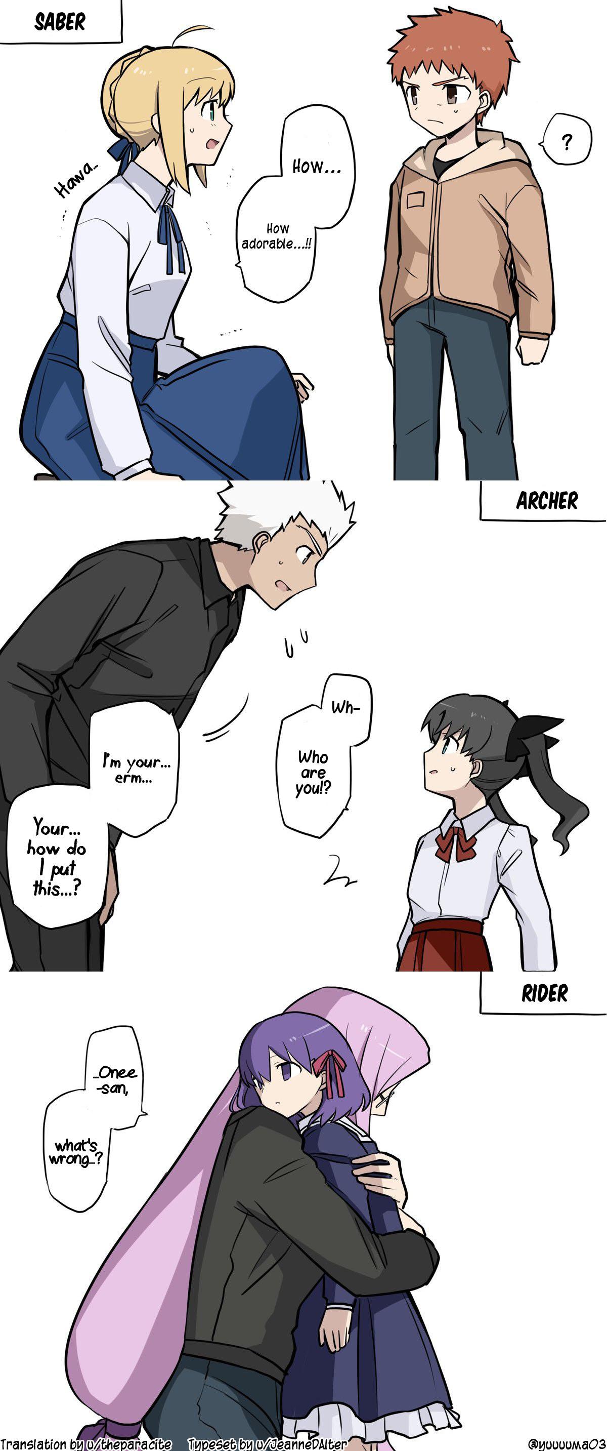 Servants meet their young Masters r/fatestaynight
