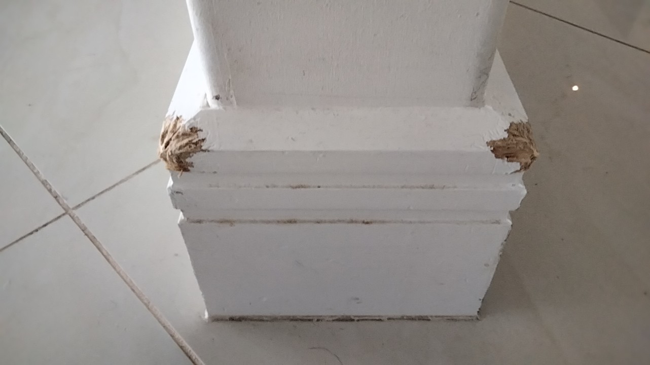 Puppy chewed skirting board/baseboard corners.......how do I repair this? r/Carpentry