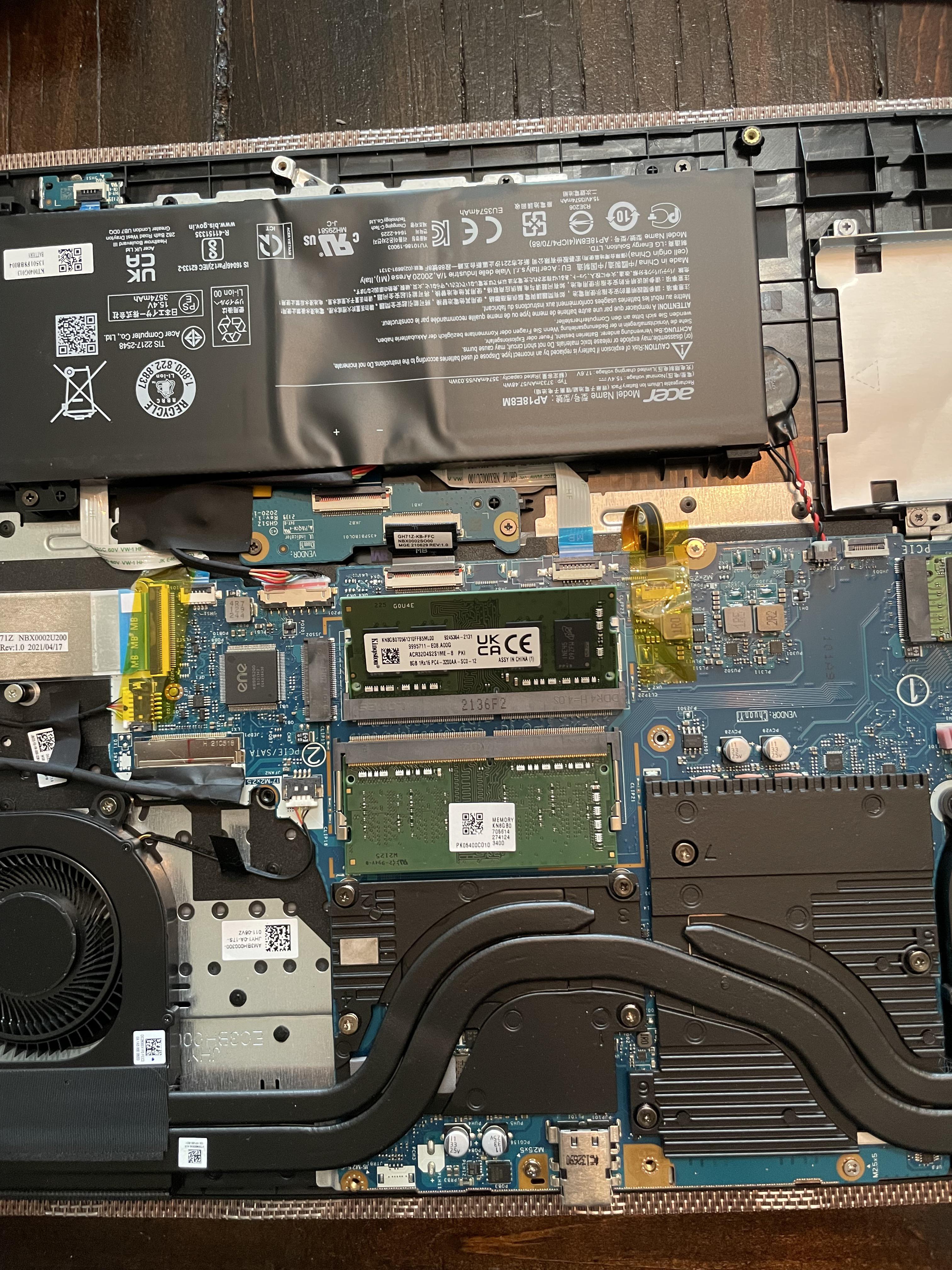 Why does my nitro 5 tell me it has 8 RAM slots when it only has 2? r