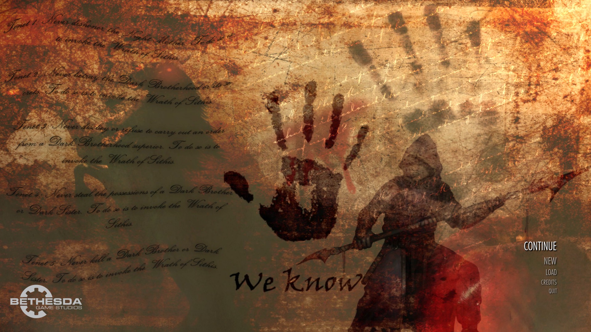 Skyrim Dark Brotherhood Wallpaper 1920x1080