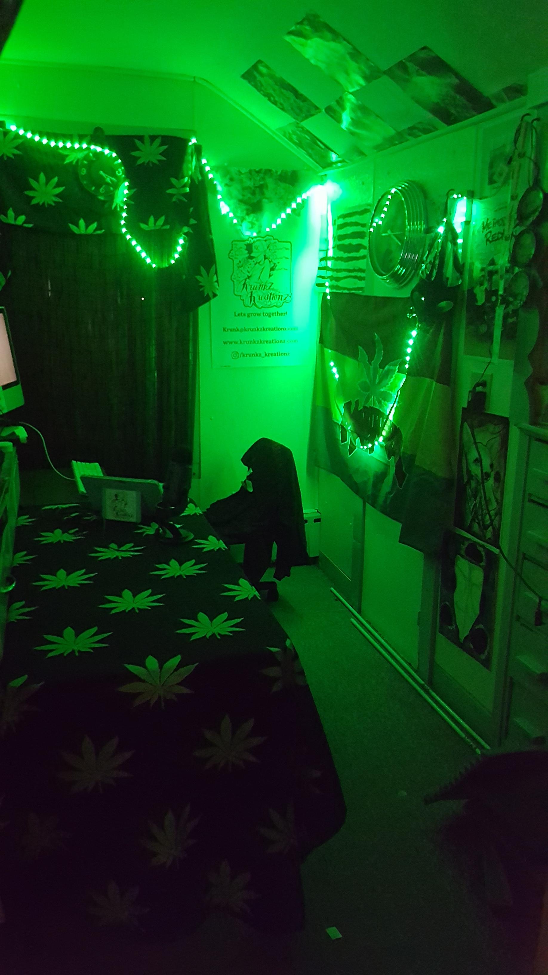 So many awesome rooms out there! Heres my little green room.. r/mancave