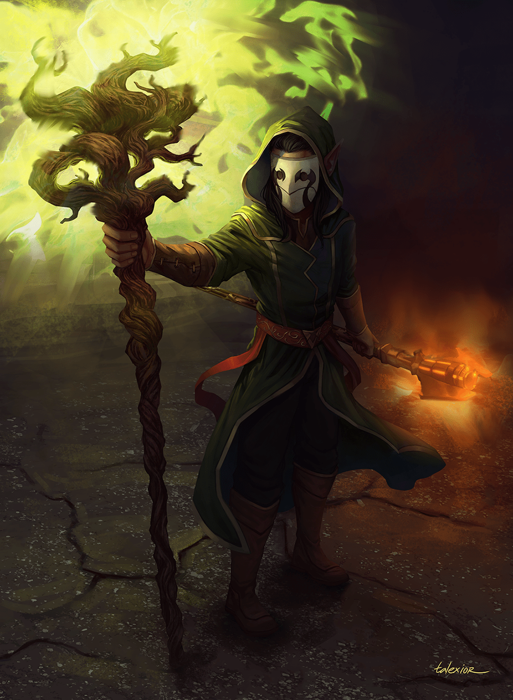 [Art] Caldrim Rothenel, the Wood Elf Druid r/DnD