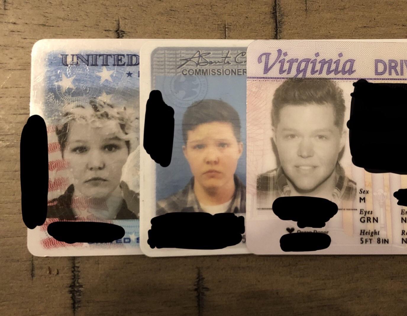 2016, 2017 and 2019. First ID with a smile (and with the correct gender