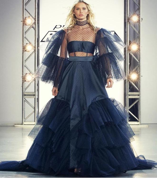 Molly (C16) closing Sergio’s NYFW collection on the Project Runway