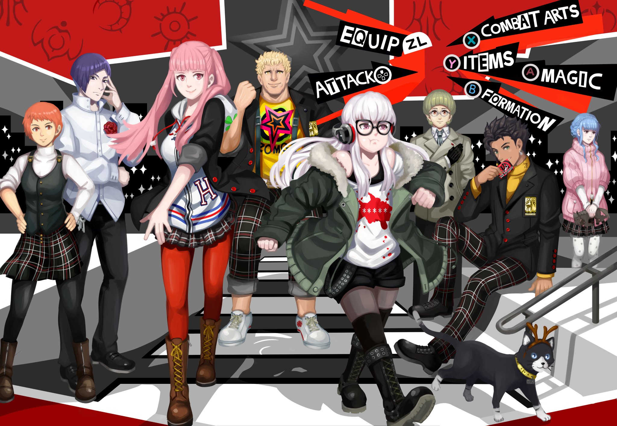 Golden Deer Guys and Gals as the Phantom Thieves r/Persona5