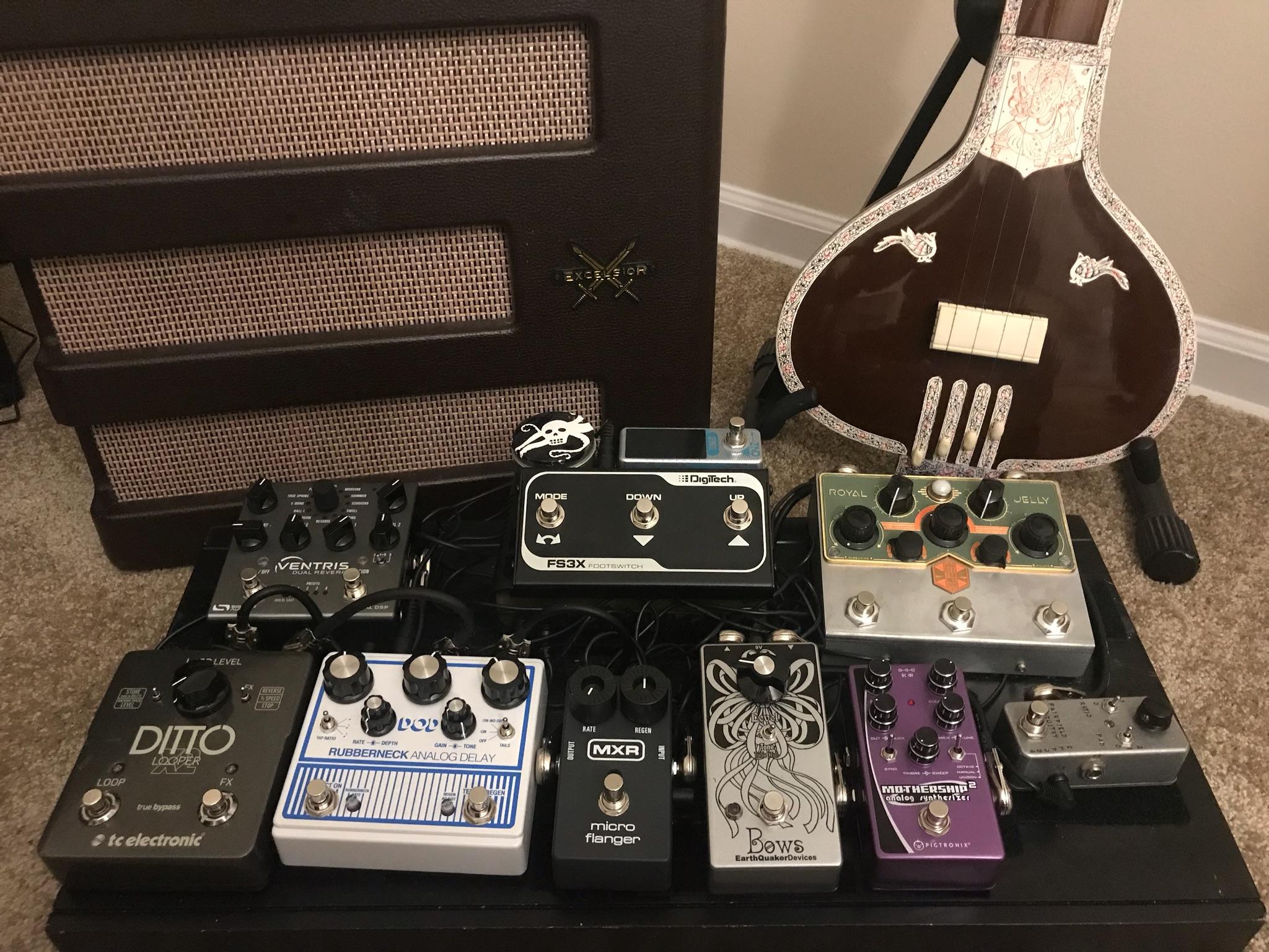 Current Electric Guitar/Sitar Setup r/guitarpedals