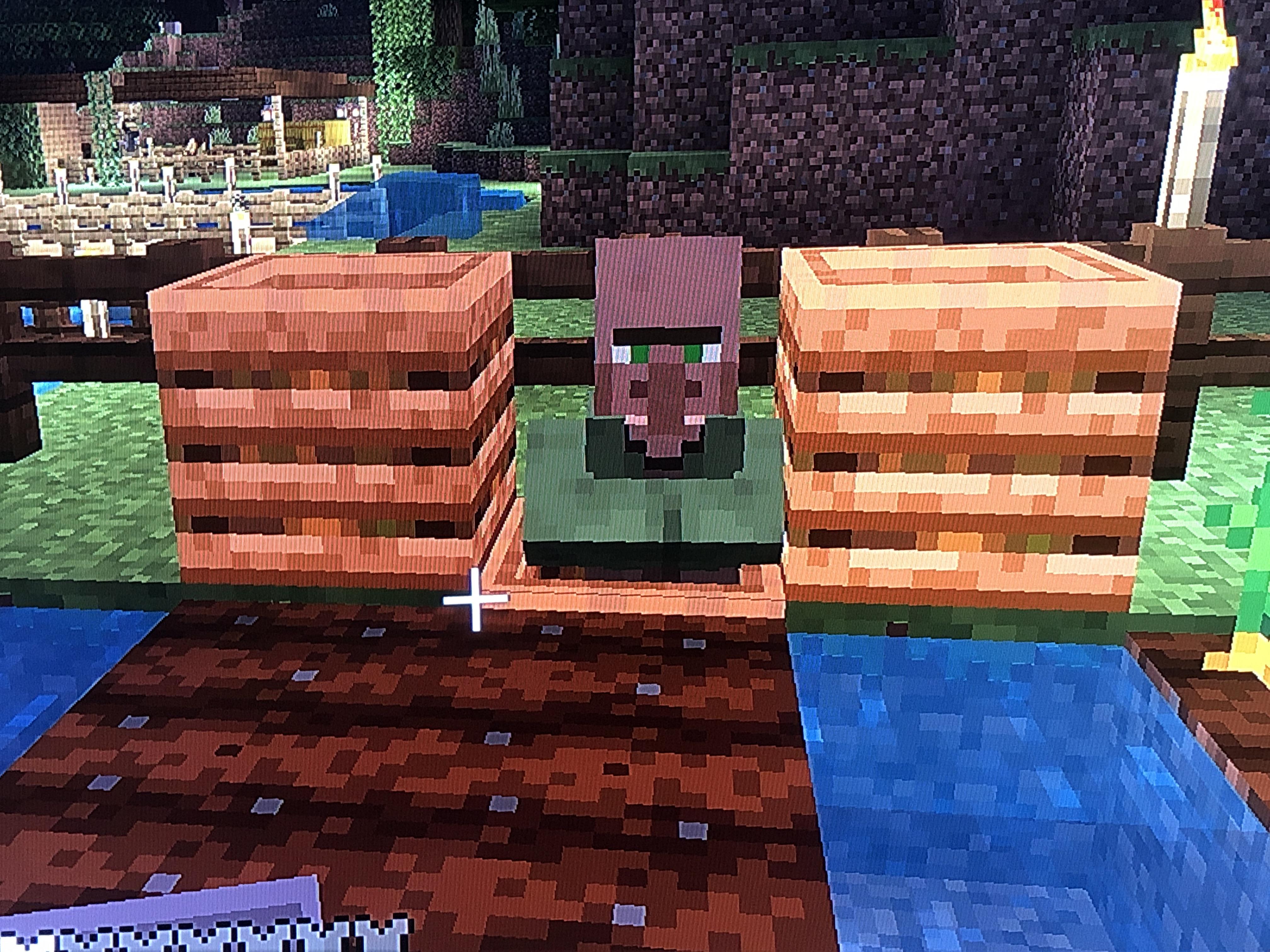 I surrounded the villager with composters and he still didn’t change
