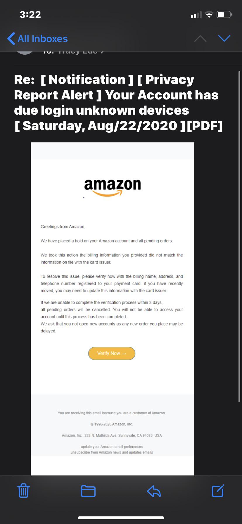 an amazon scam email r/Scams