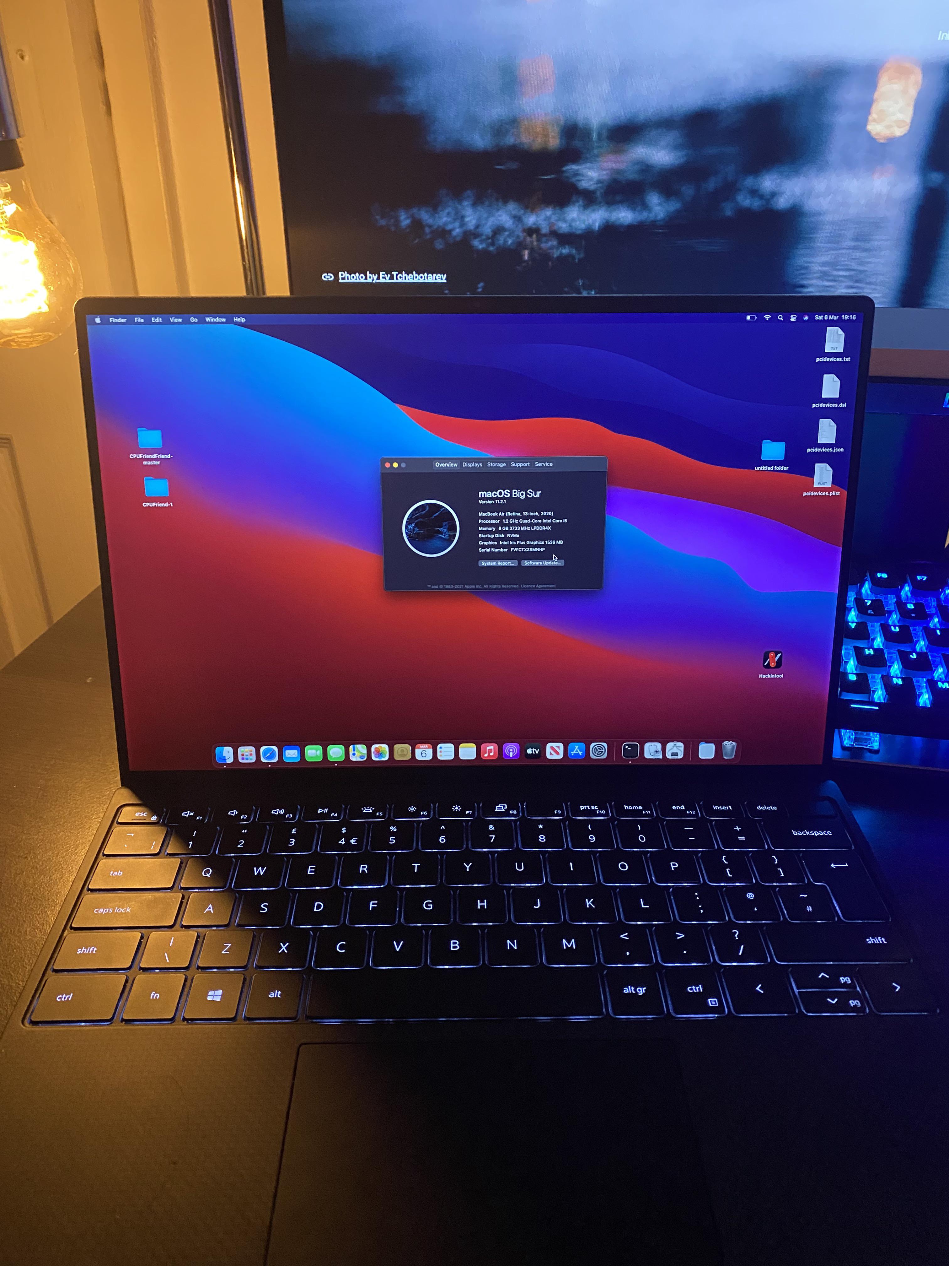 First ever hackbook on a dell XPS 13 9300. (Noob here