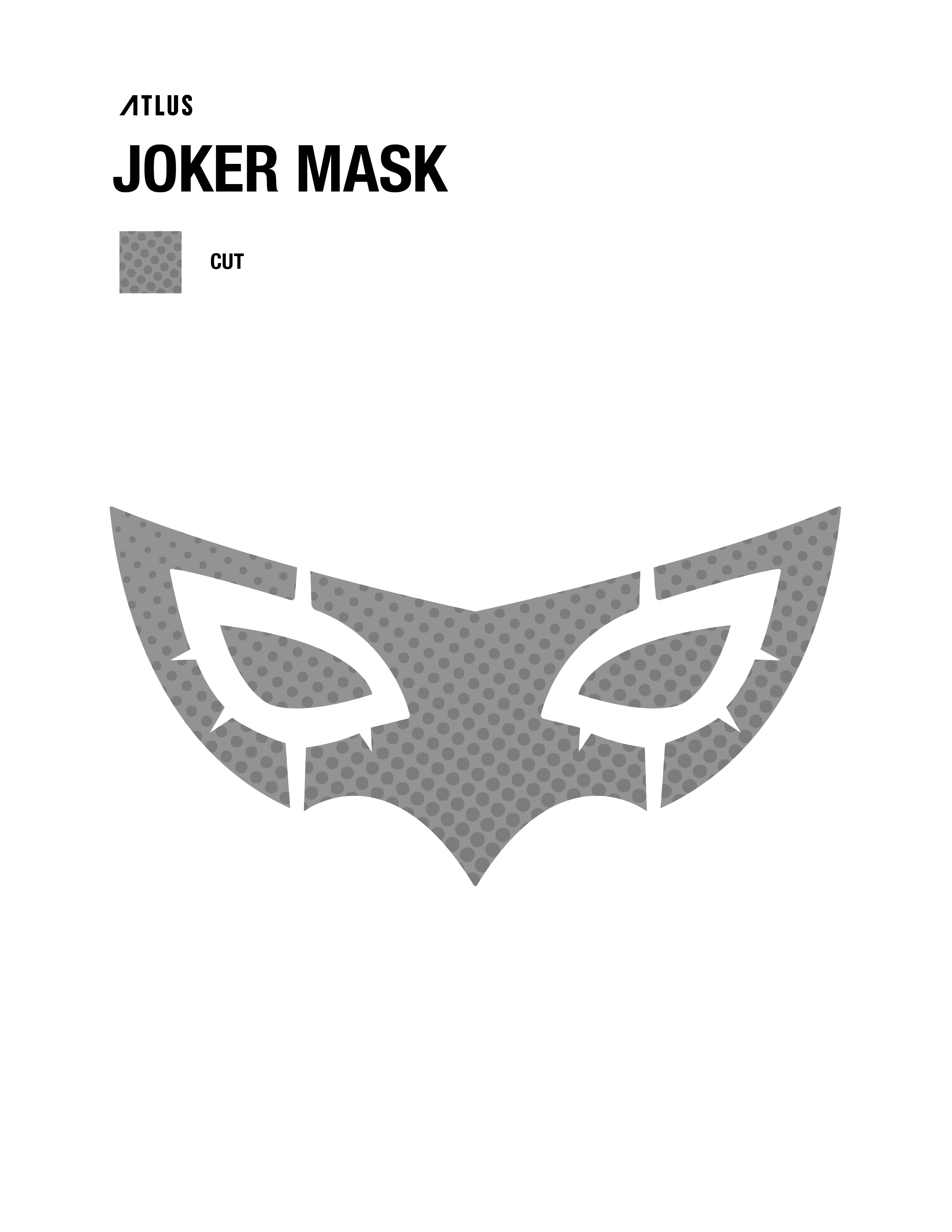 Joker Face Stencil Pumpkin