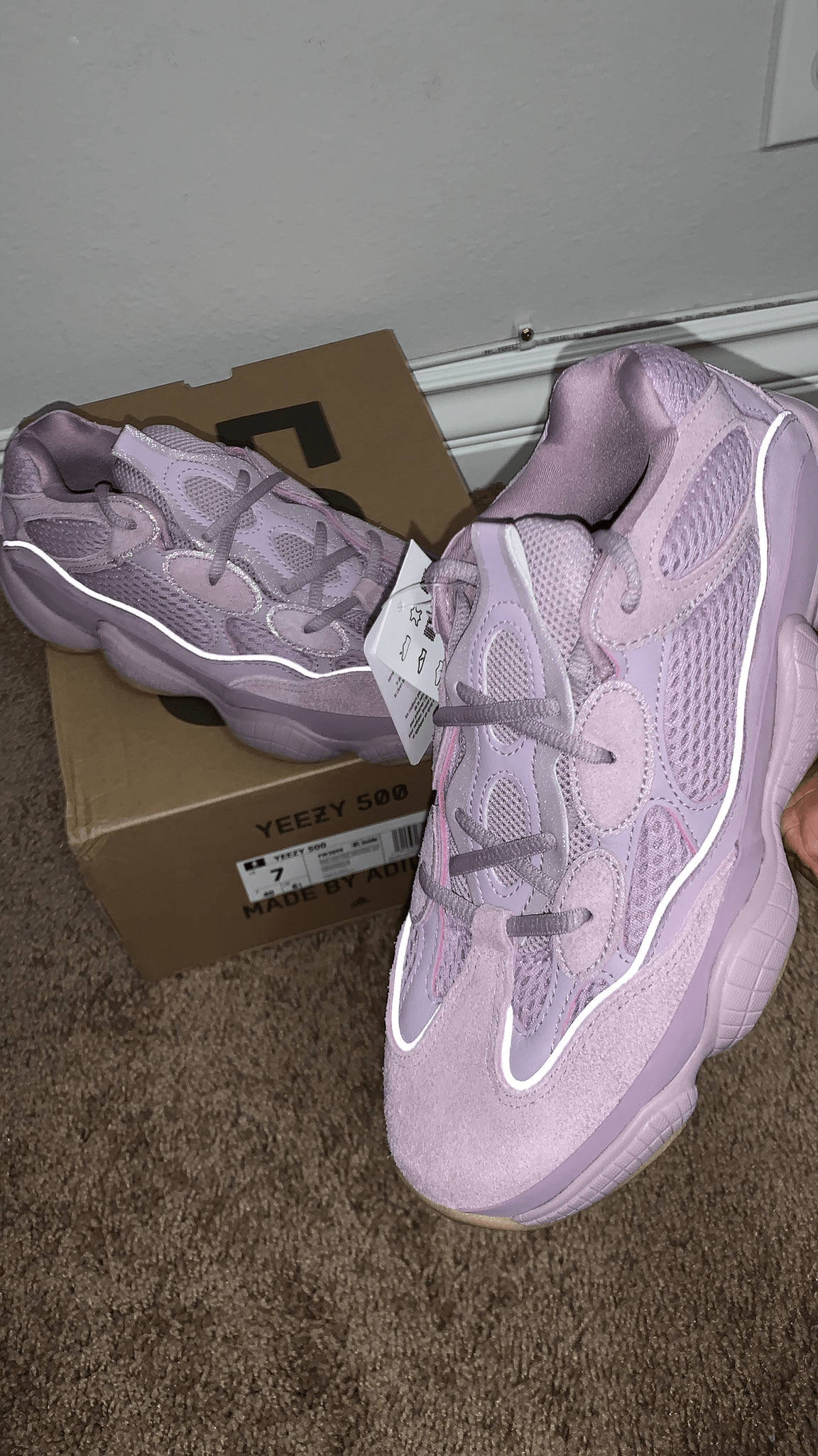 Yeezy 500 legit check box