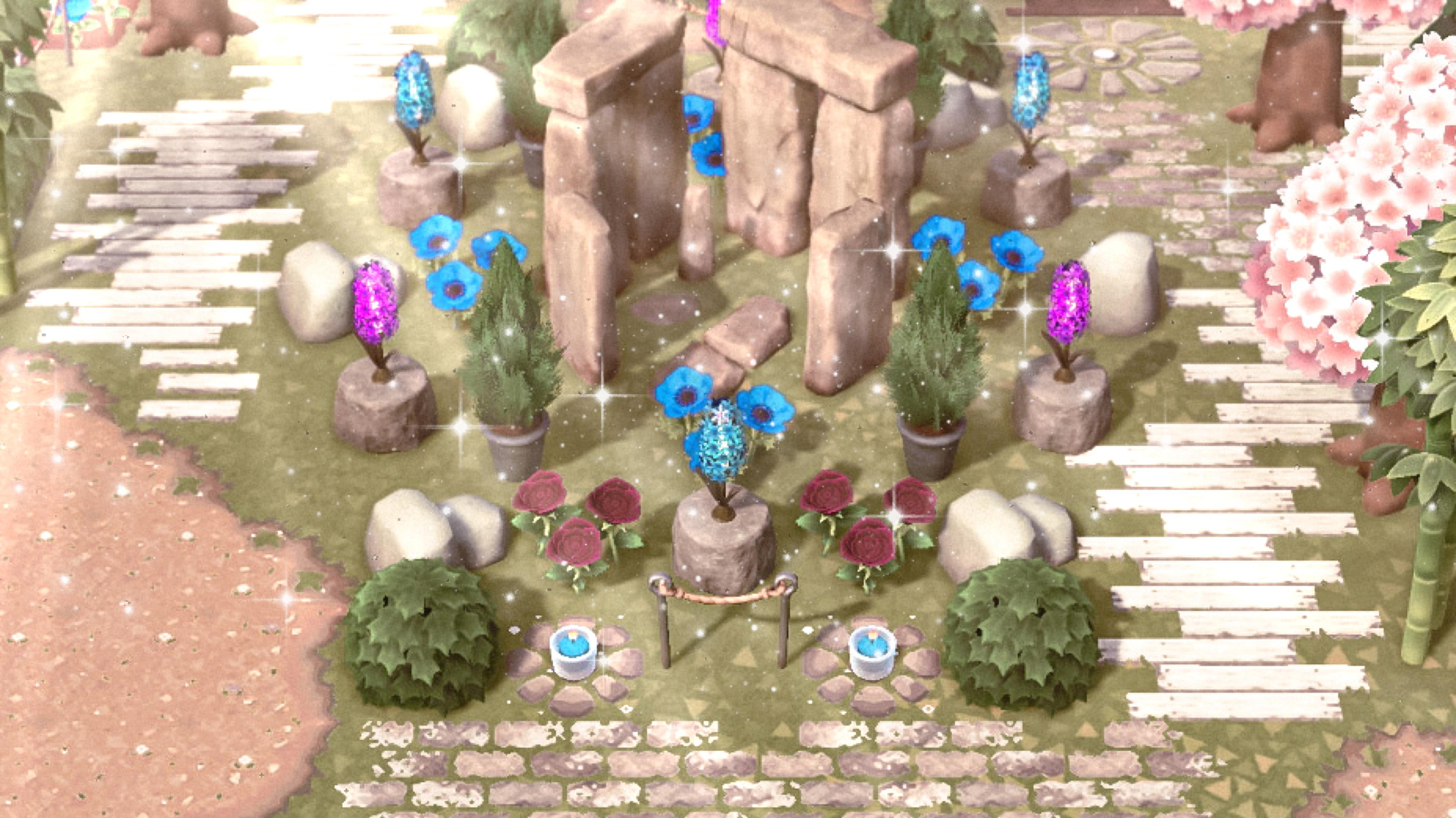 I finished my rock garden! r/AnimalCrossing