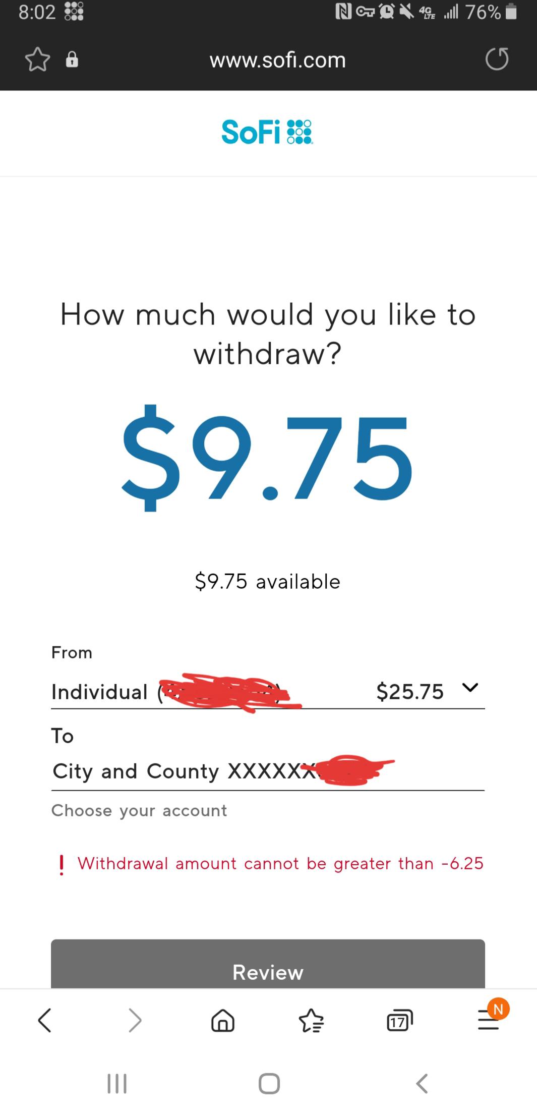 Getting frustrated, have withdrawable money r/sofi