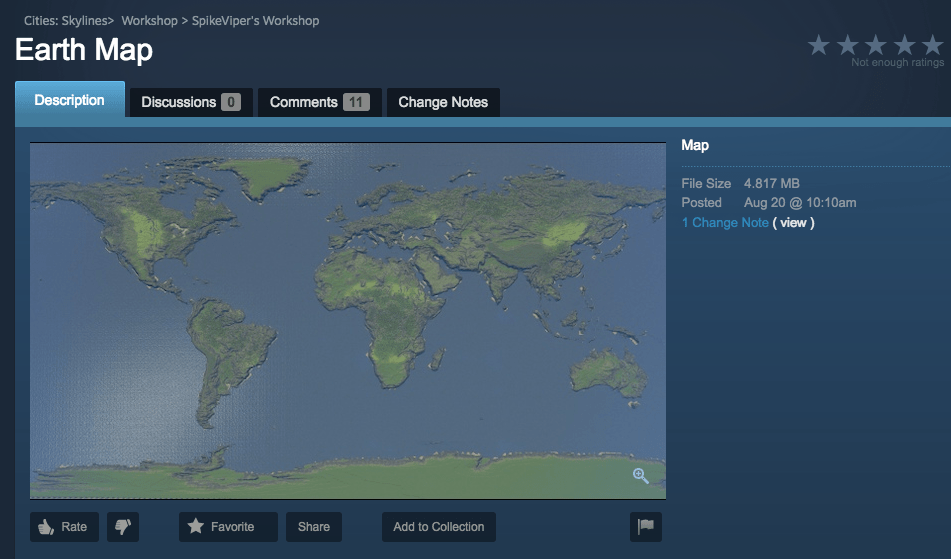 Custom Cities Skylines Map r/MapsWithoutNZ