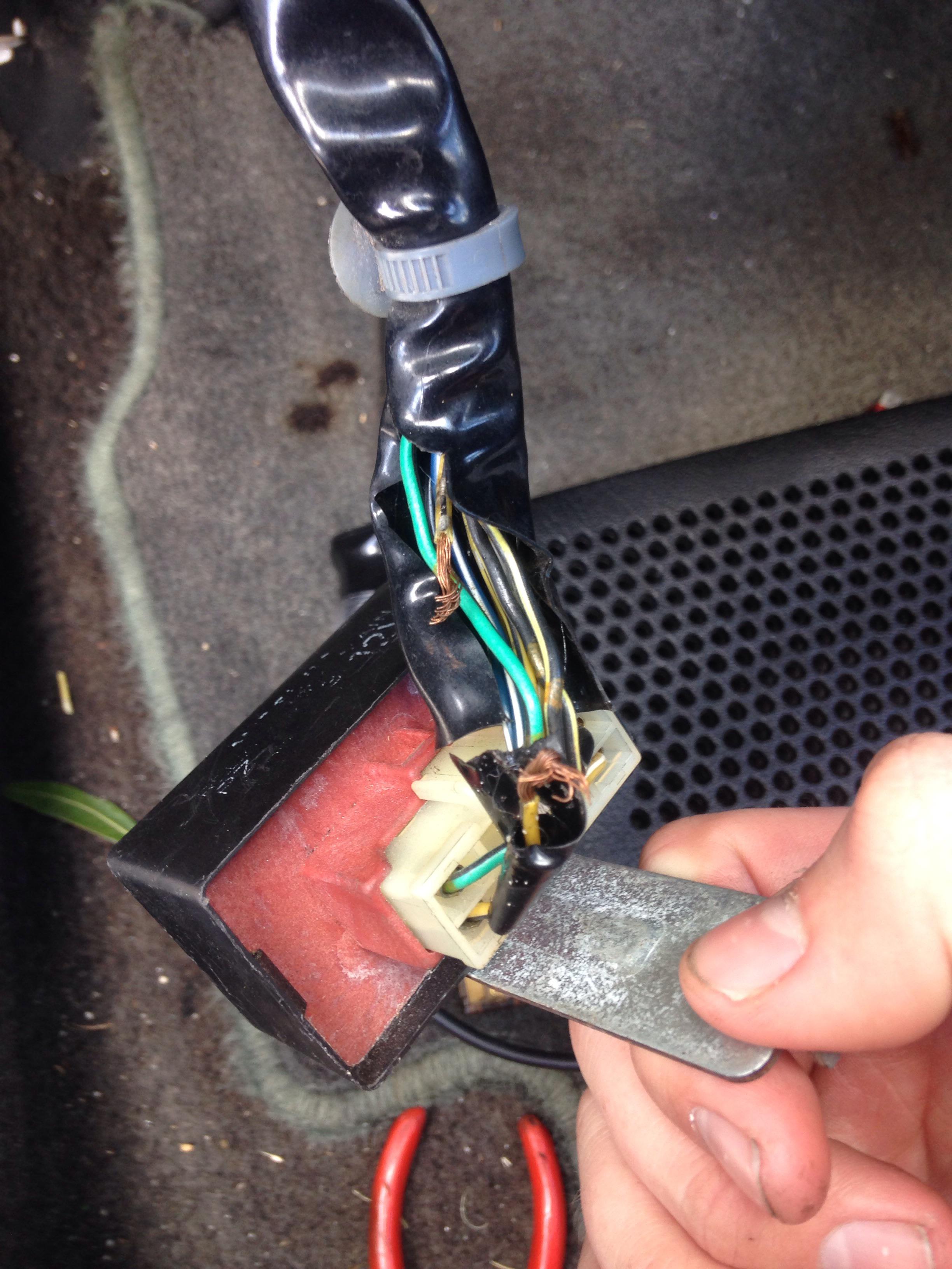 Does anyone know why this wire is cut on my main relay? And could this be the issue to why my