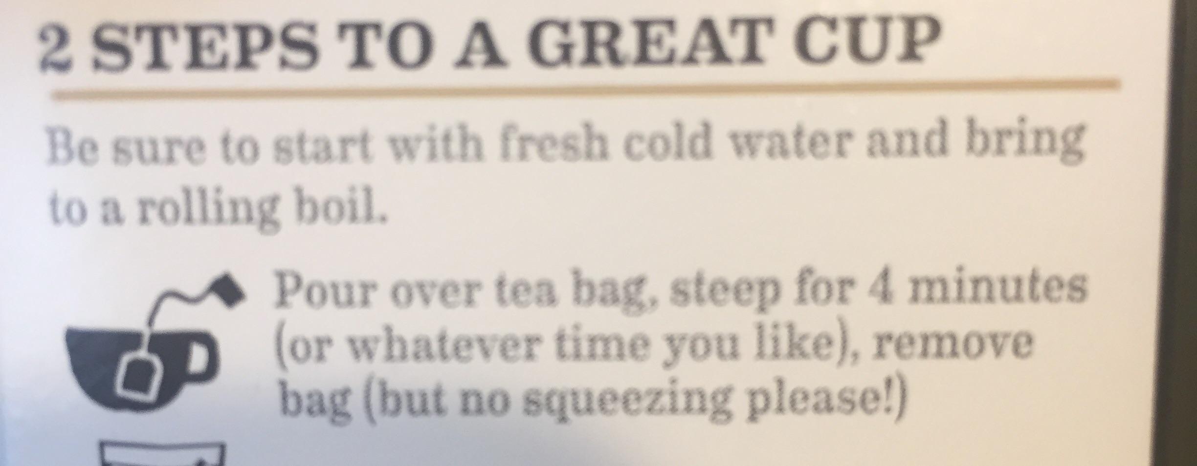 I just noticed my box of tea says not to squeeze the bag when it’s