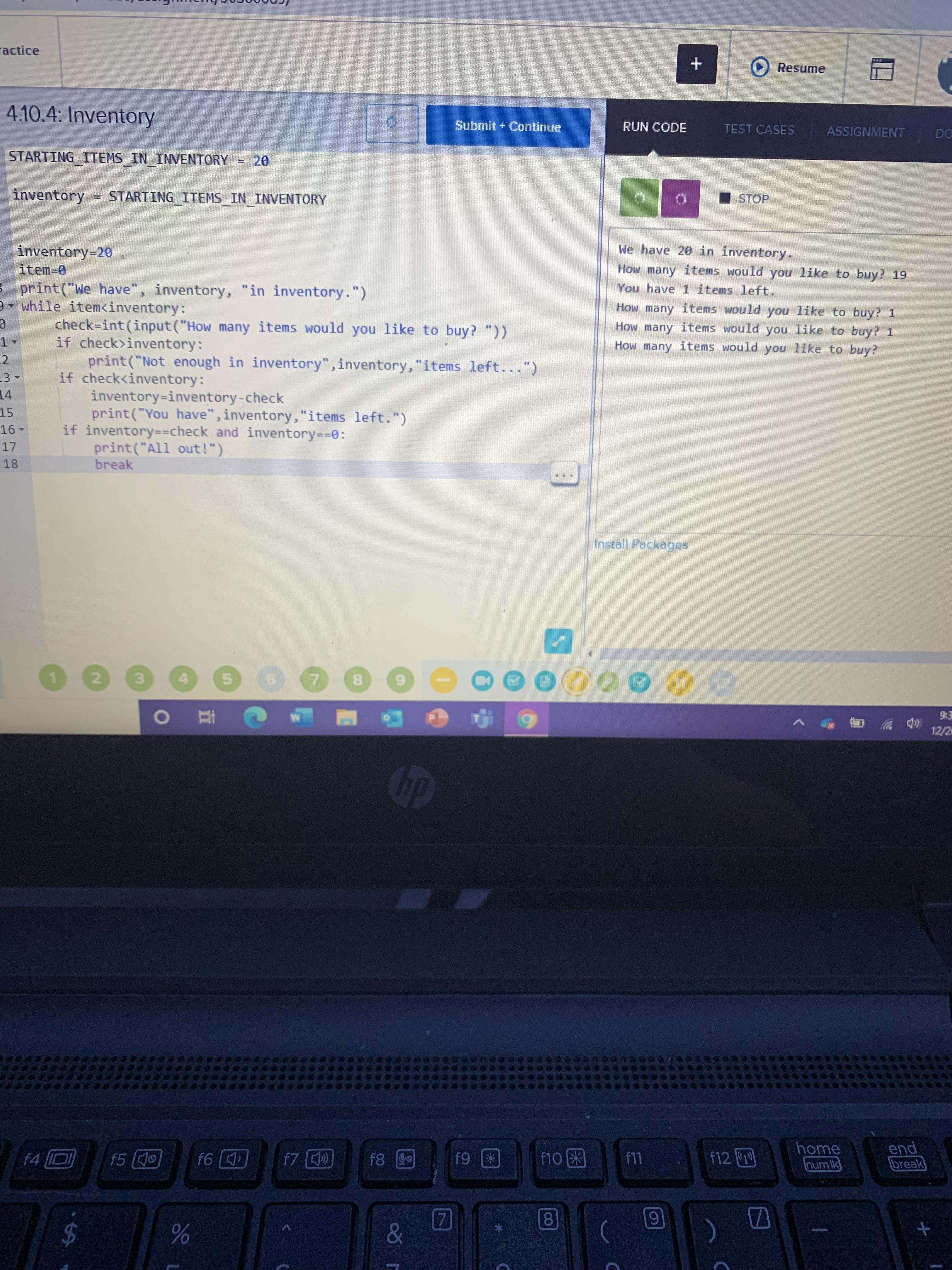 Can anyone tell me what is wrong with my code. I’ve been stuck in this