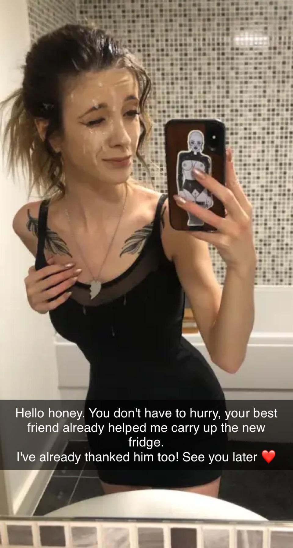 Your girlfriend gave him a blowjob as a reward. He came right in her