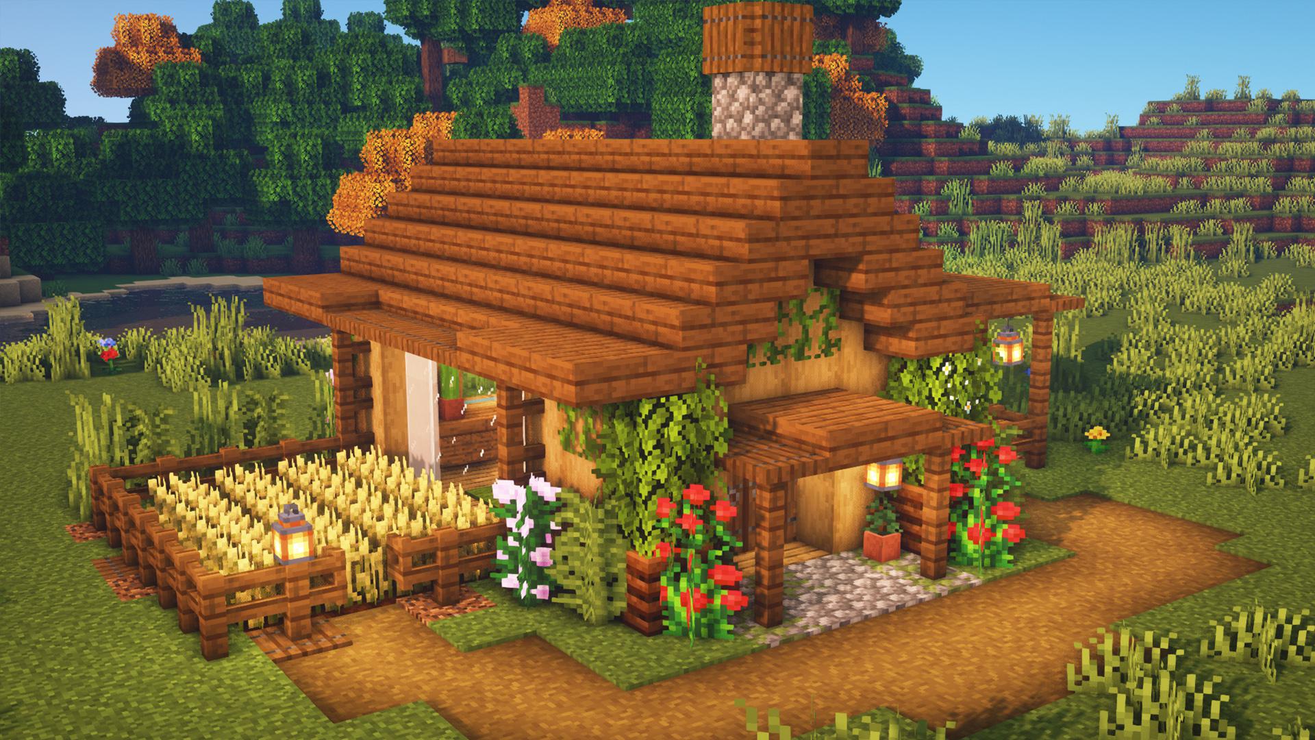 Small and cozy house for survival in minecraft. Do you like it? r