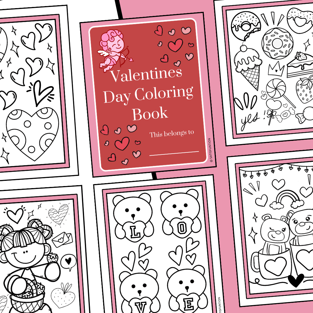 Valentines Day Coloring Book r/coloringpages