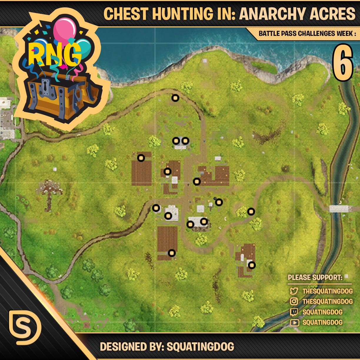 CHEST HUNTING IN... Anarchy Acres! r/FortNiteBR