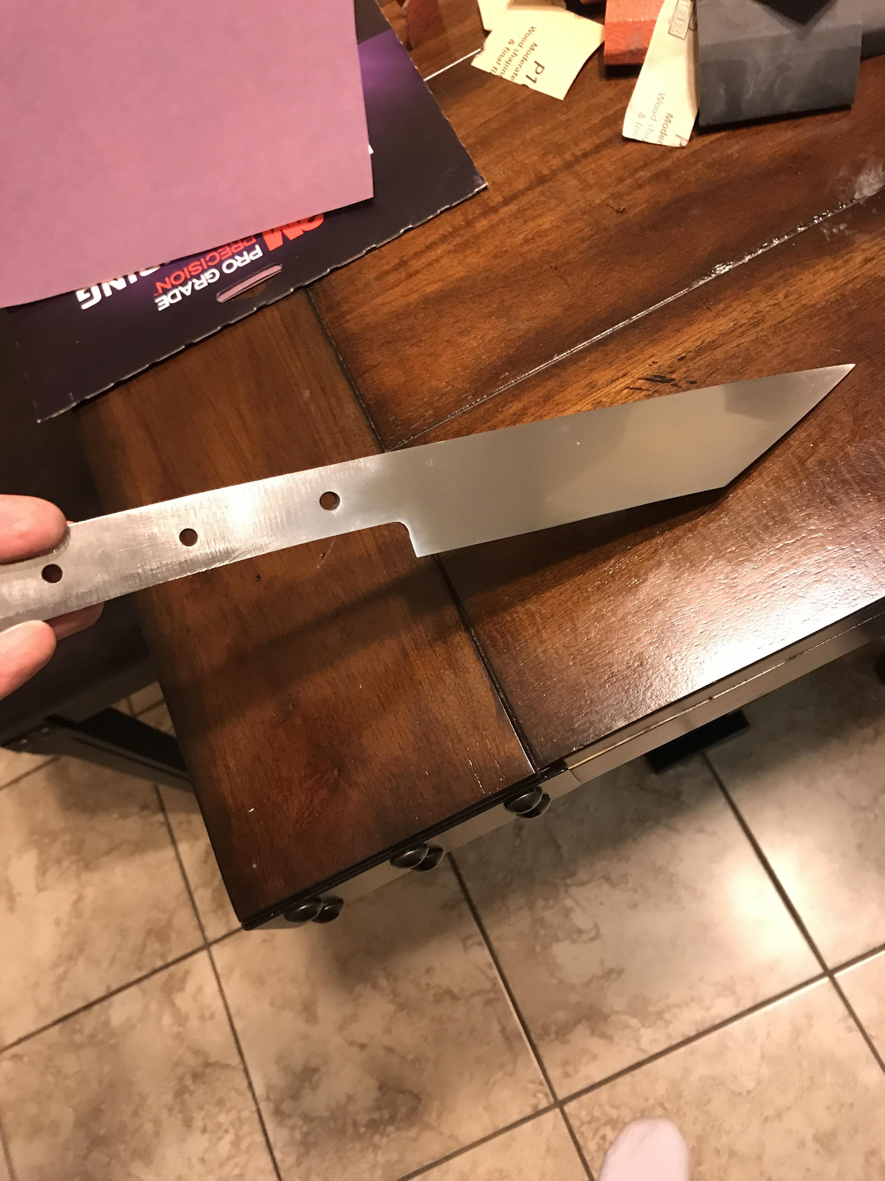 Fist knife of the year almost finished r/knifemaking