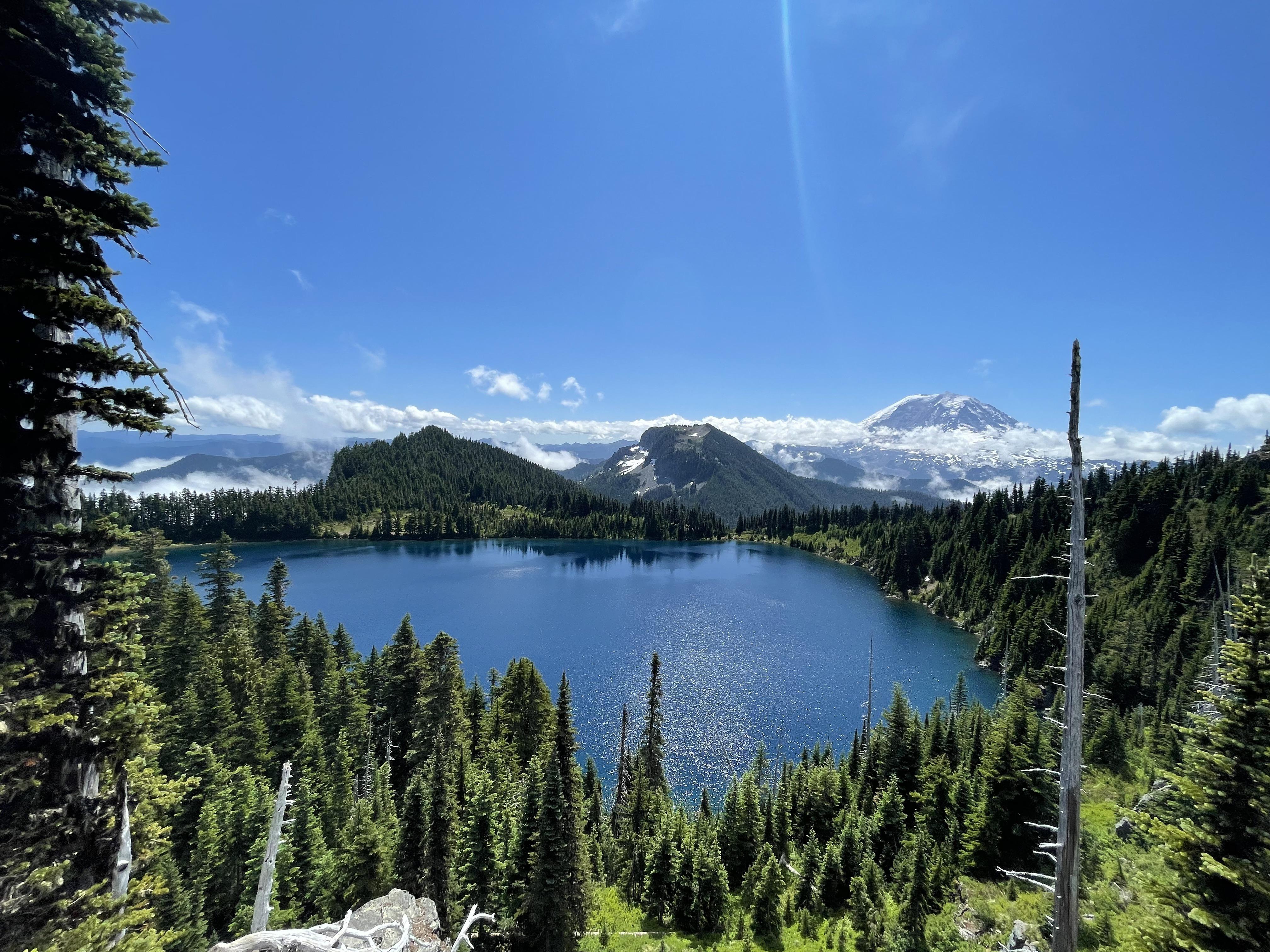 Summit lake WA USA hiking