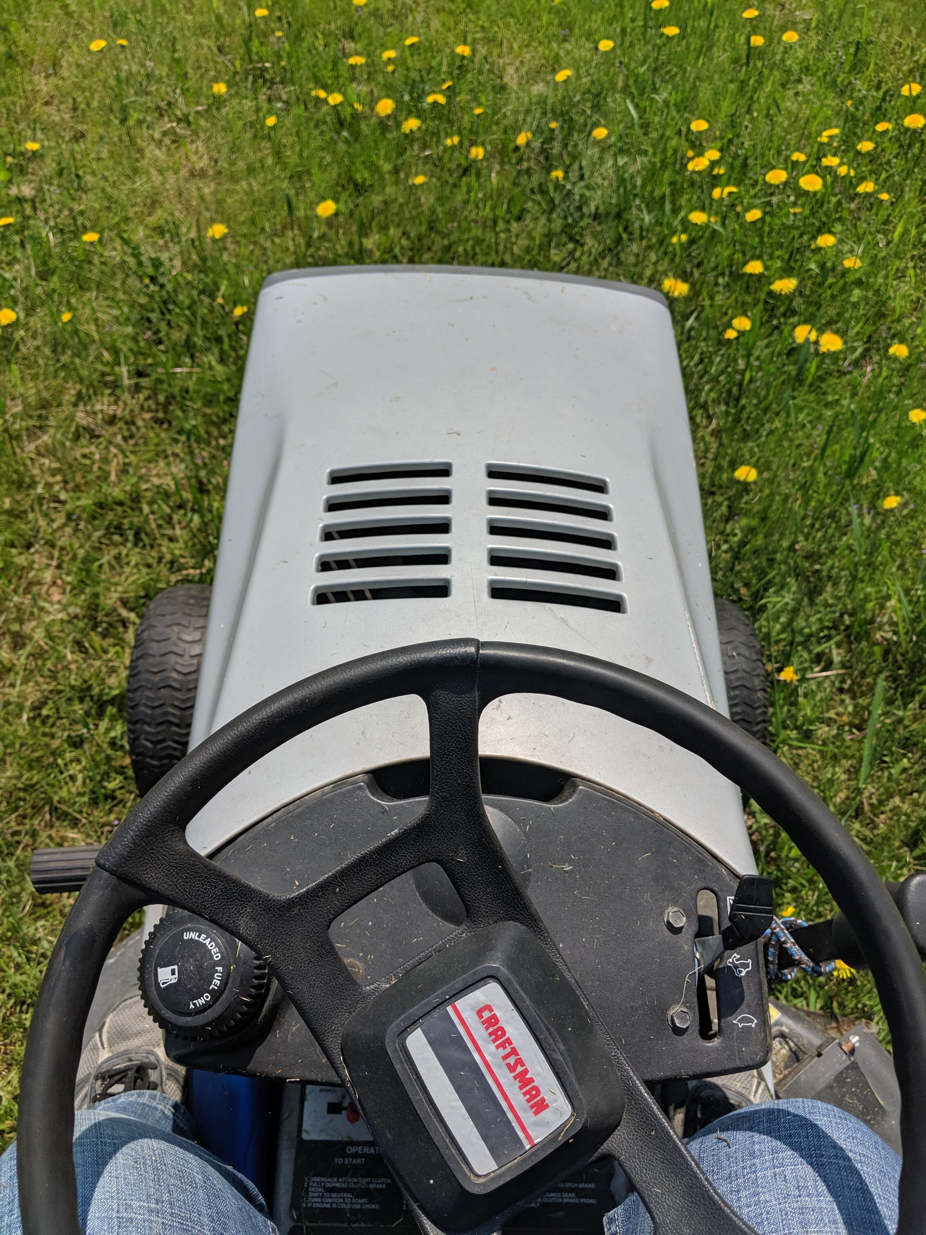 The wheels are straight but the steering wheel isn't centered. r