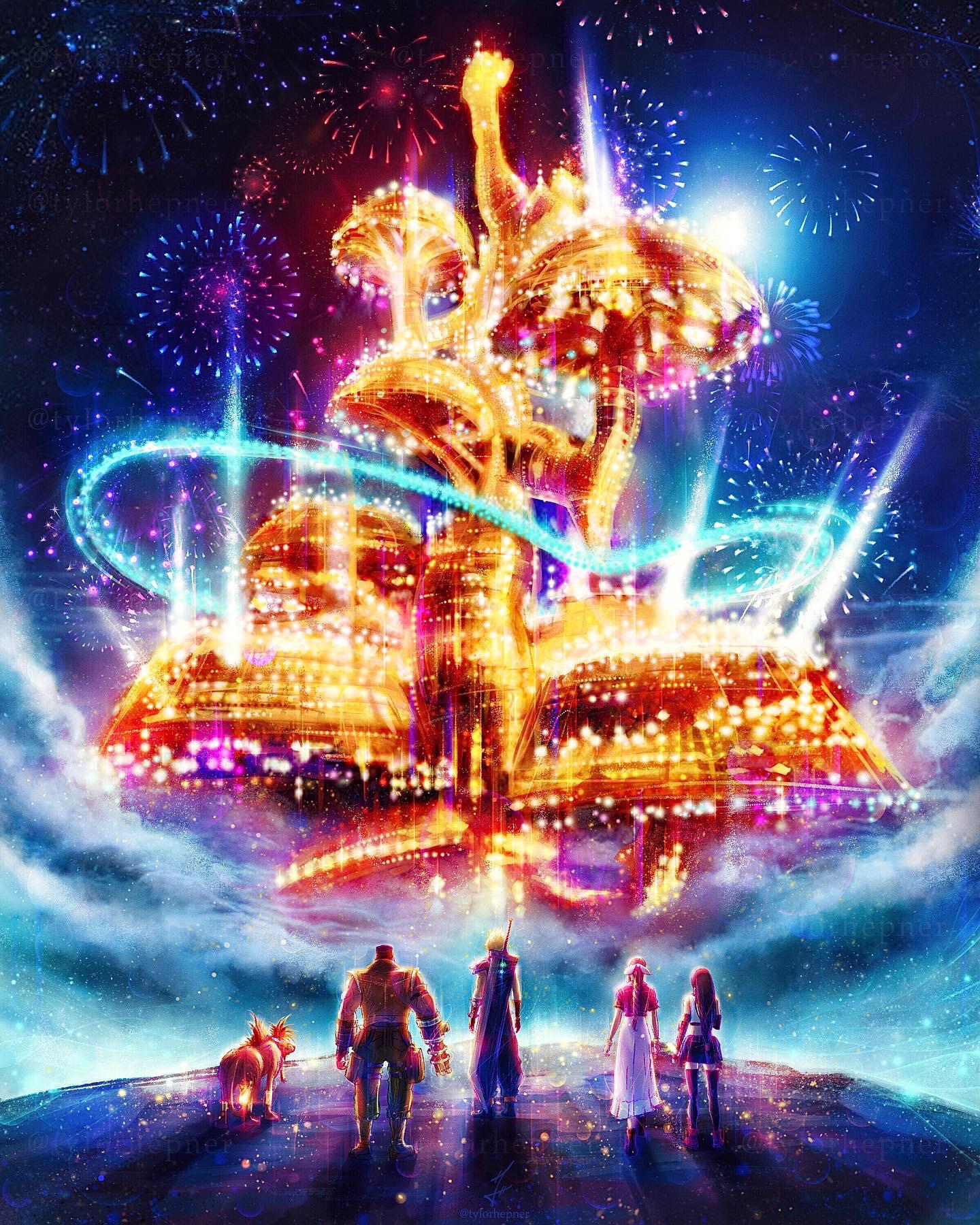 Gold Saucer Painting Continuing my FFVII 25th Anniversary Series